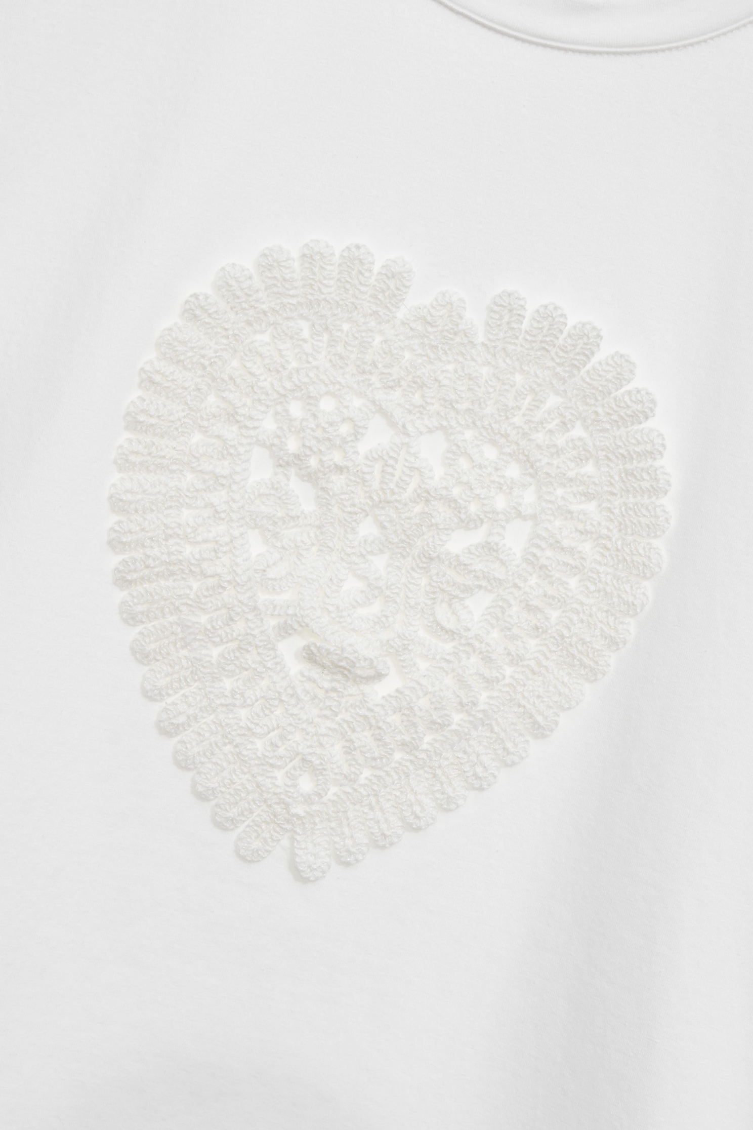 愛心手勾蕾絲白Ｔ愛心手勾蕾絲白Ｔ,T-Shirt,春夏穿搭,約會特輯,純棉,蕾絲,輕奢度假,輕奢渡假