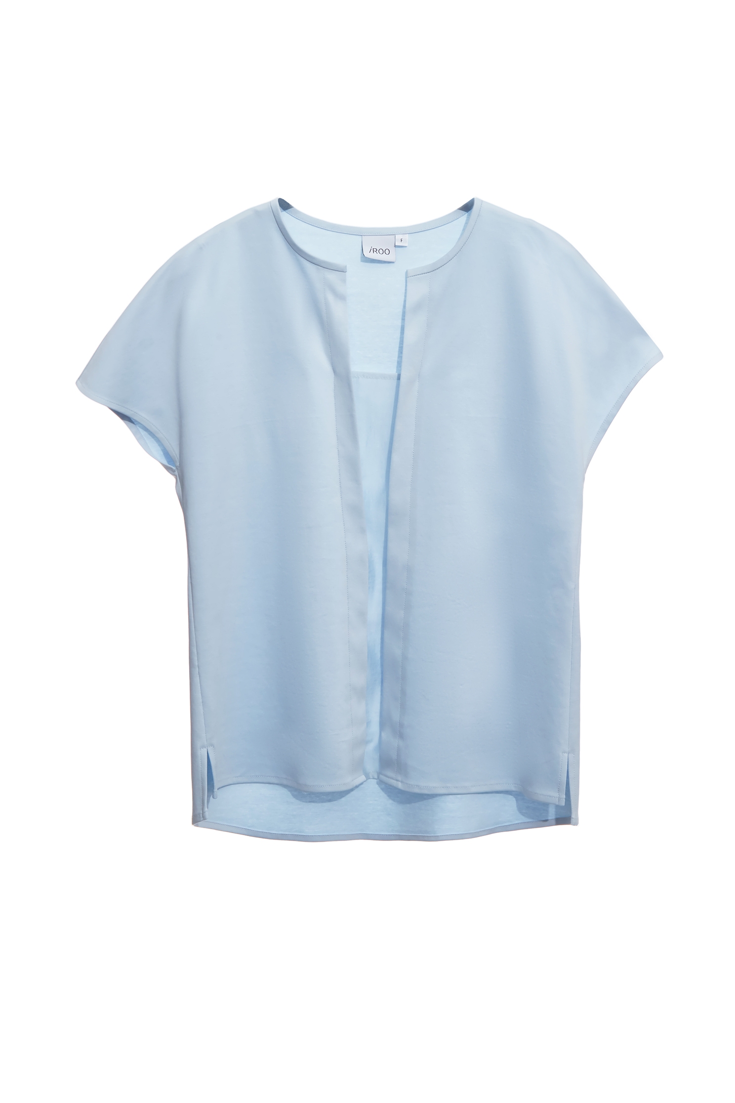 帆船藍拼接Ｔ恤上衣帆船藍拼接Ｔ恤上衣,T恤,V領上衣,上班OL穿搭,上衣,秋冬穿搭,約會特輯,輕奢度假,輕奢渡假