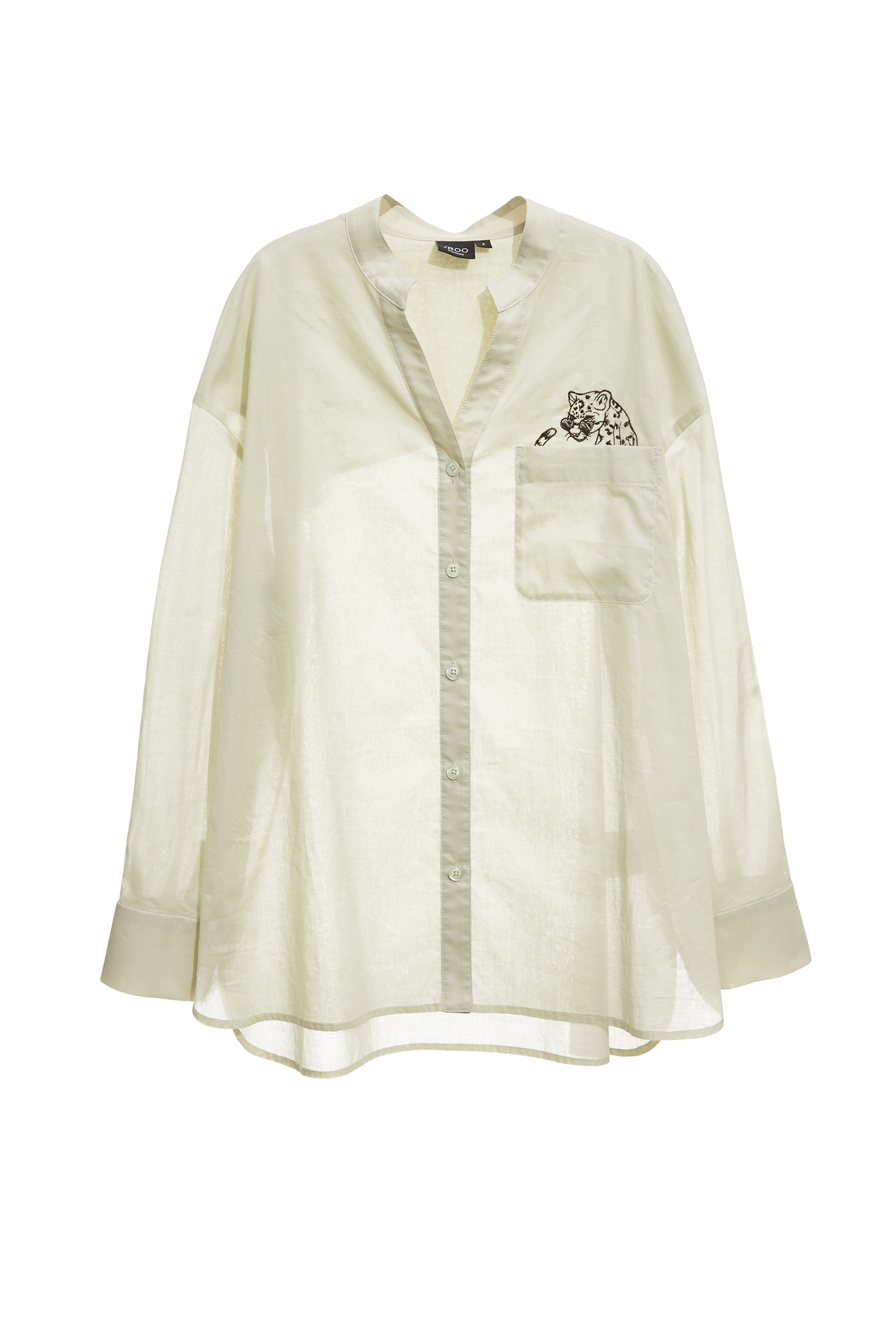 海帶綠花豹刺繡上衣海帶綠花豹刺繡上衣,V領上衣,上班OL穿搭,上衣,刺繡,秋冬穿搭,繡花上衣,襯衫