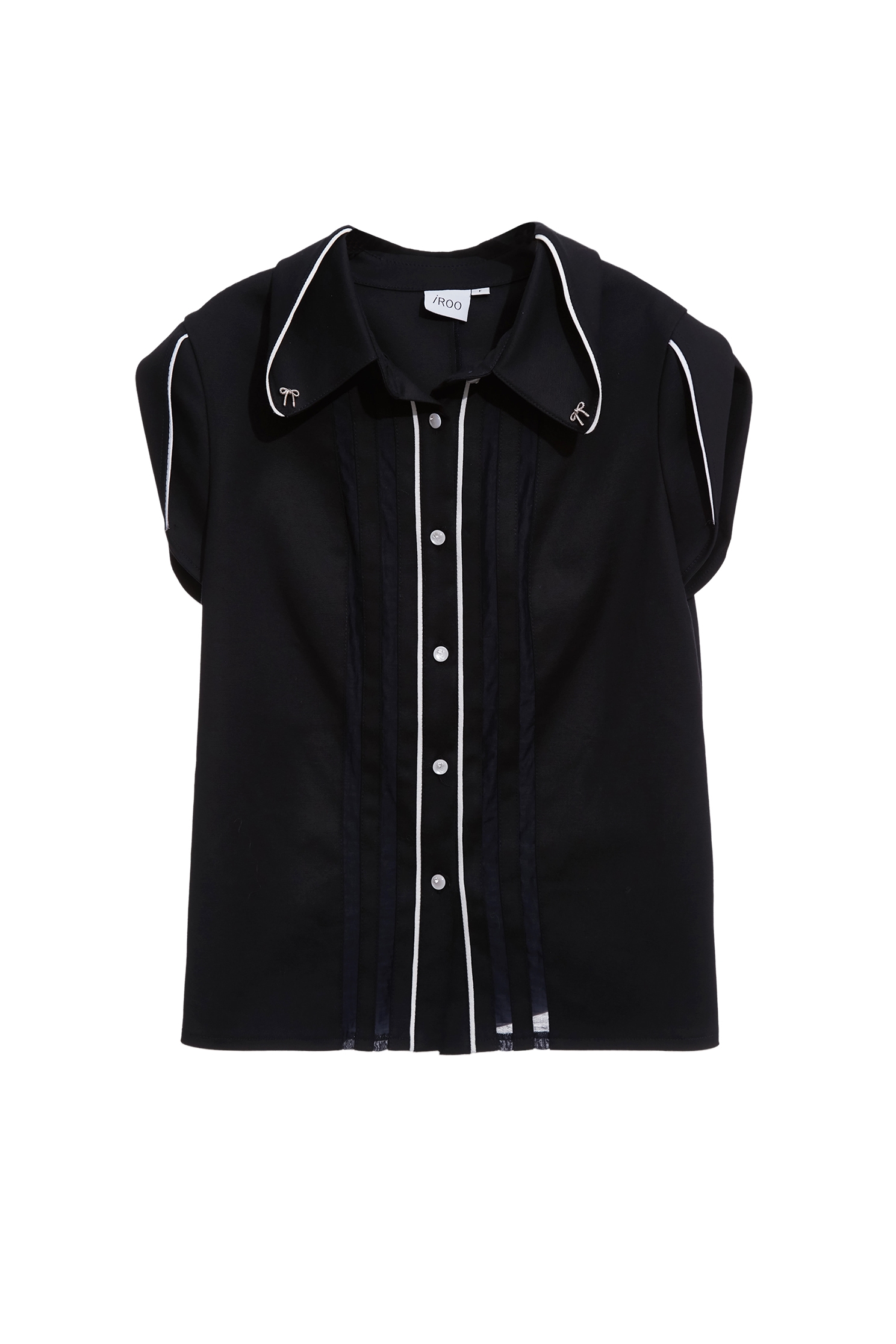 海軍藍鑲撞色邊上衣海軍藍鑲撞色邊上衣,上班OL穿搭,上衣,人氣商品,秋冬穿搭,約會特輯,蝴蝶結