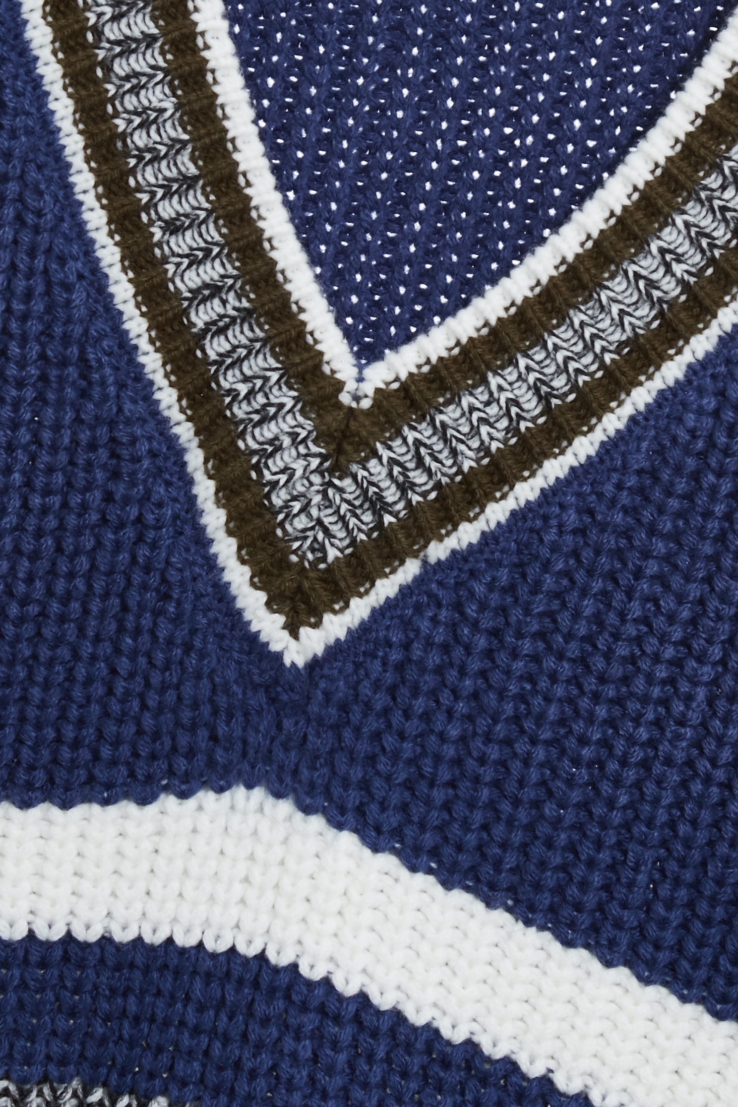 復古藍拼色針織上衣復古藍拼色針織上衣,上衣,條紋,秋冬穿搭,針織,針織衫