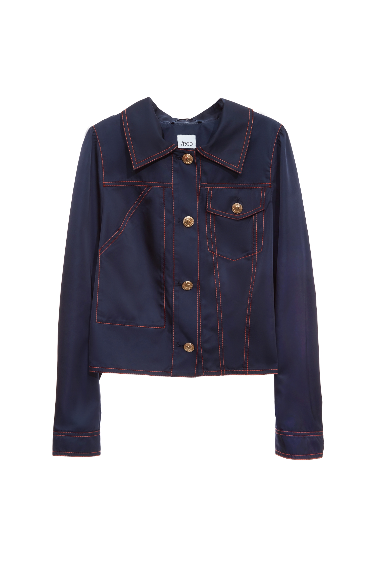 綴溫暖琥珀壓線上衣綴溫暖琥珀壓線上衣,一般外套,上衣,外套,春夏穿搭