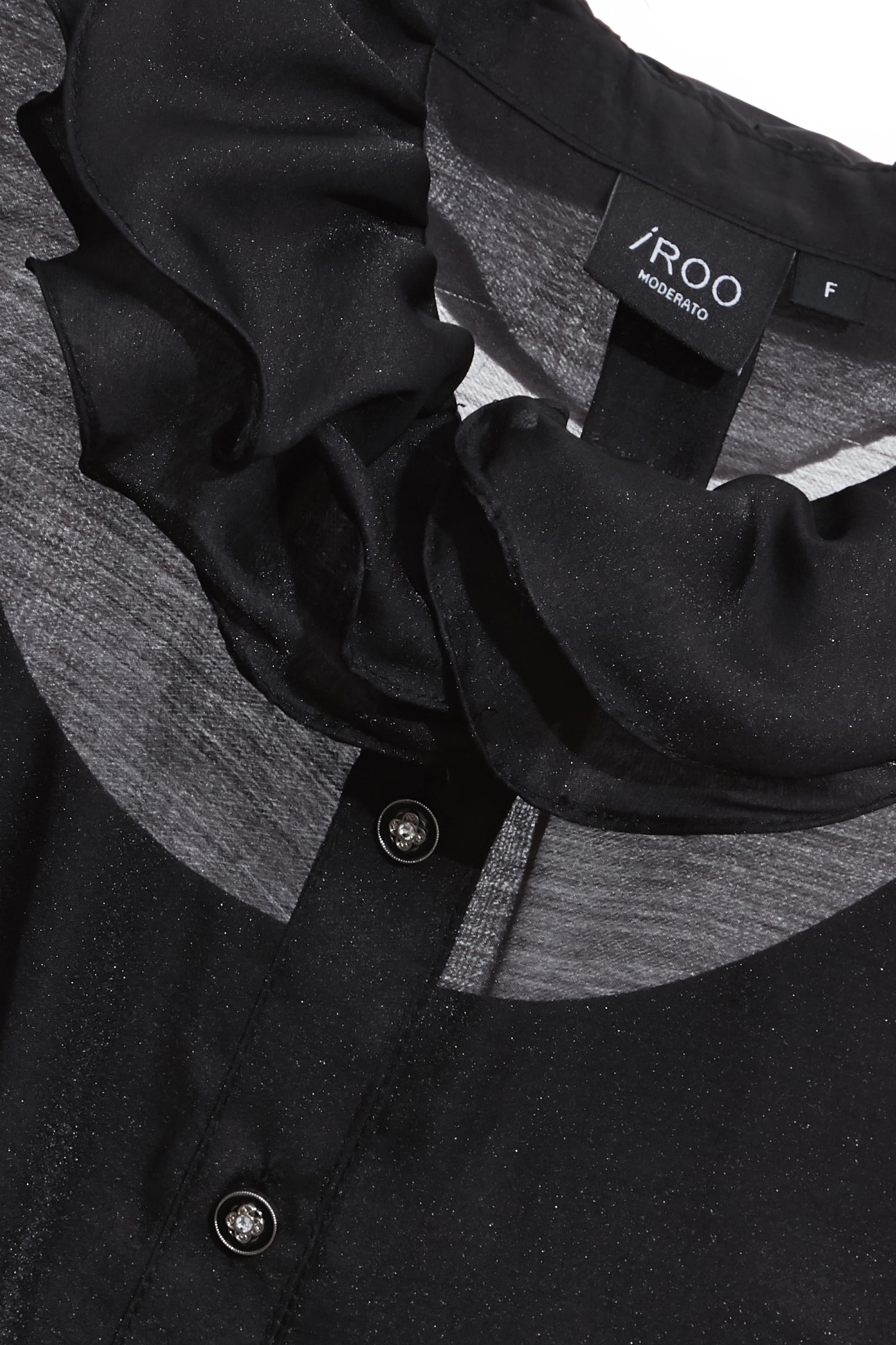 光澤類烏干荷葉領襯衫單品光澤類烏干荷葉領襯衫單品,上班OL穿搭,上衣,內搭上衣,秋冬穿搭,荷葉,襯衫