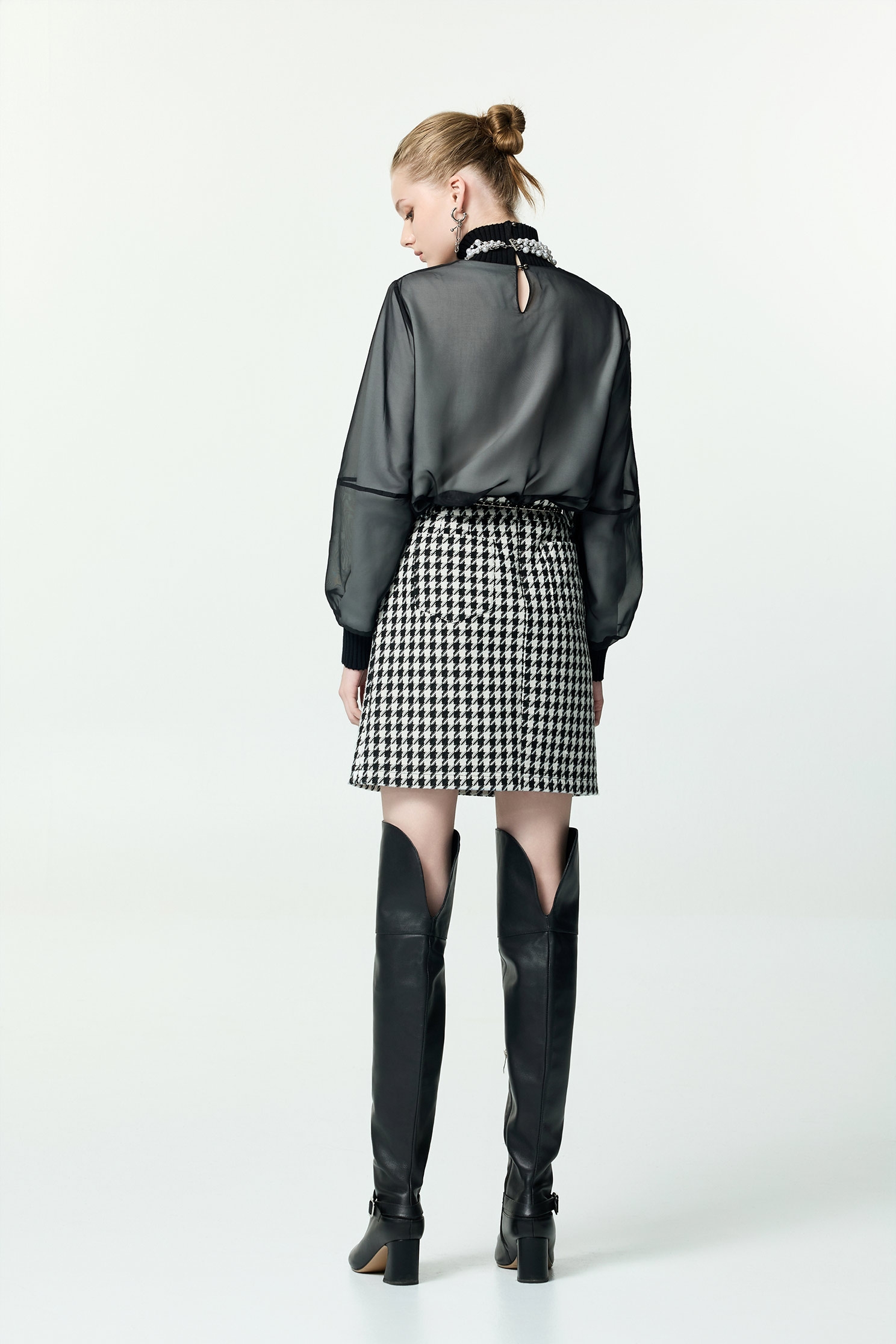 雙層異材透視愛心印花單品雙層異材透視愛心印花單品,上衣,人氣商品,秋冬穿搭