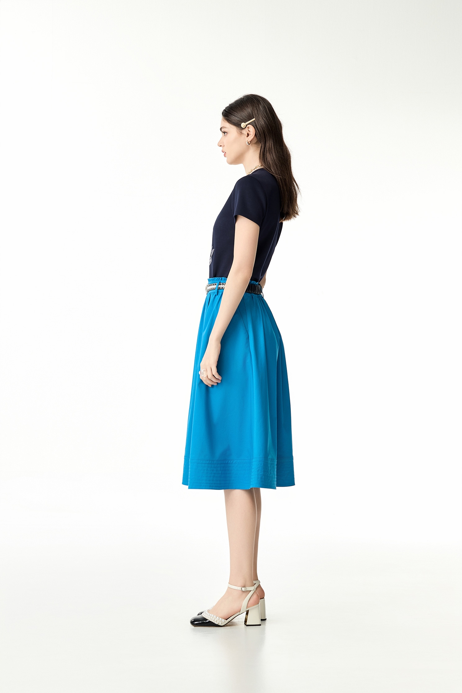 船錨彩禮刺繡T恤上衣船錨彩禮刺繡T恤上衣,T-Shirt,T恤,上衣,刺繡,春夏穿搭