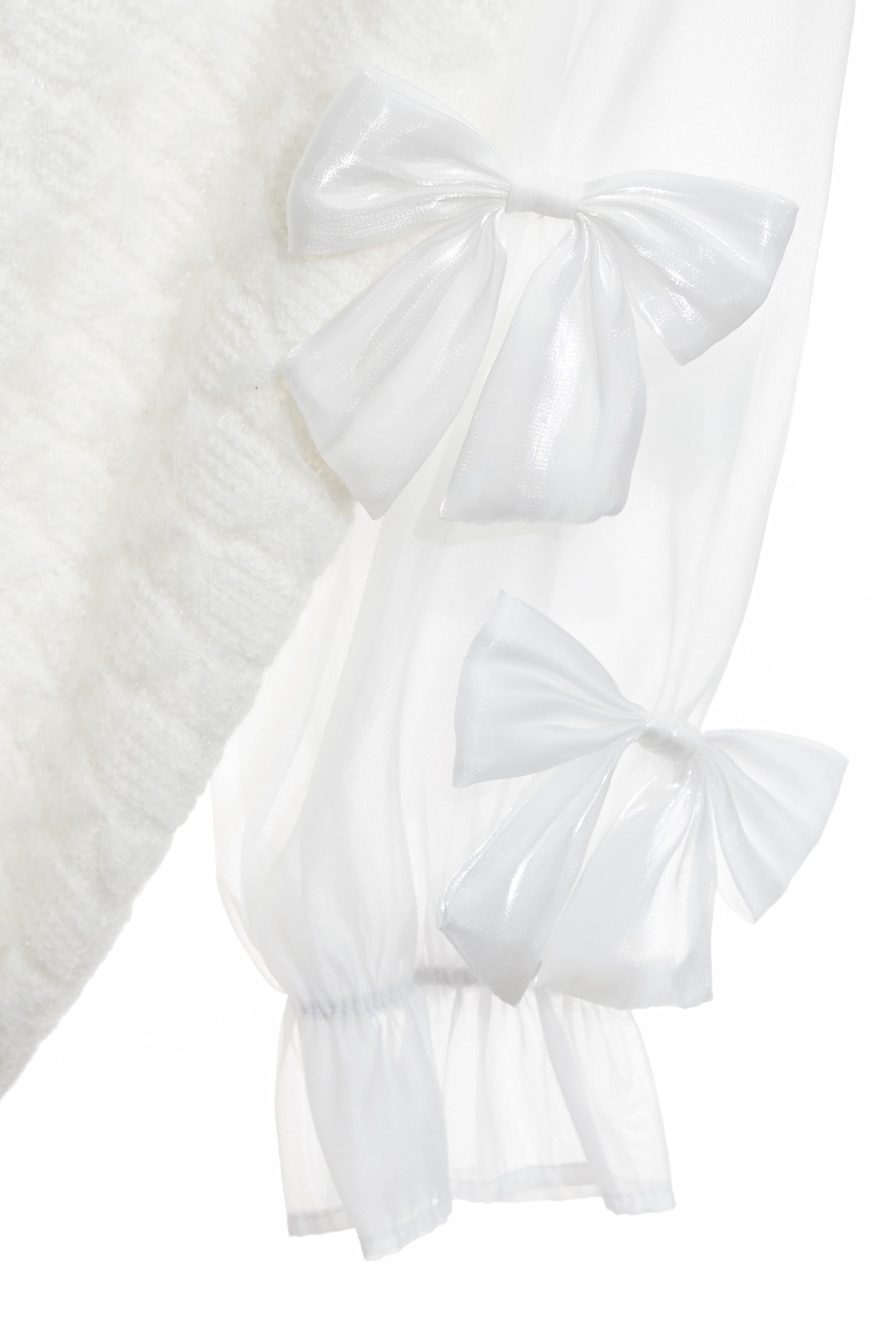 綴蝴蝶結袖針織上衣綴蝴蝶結袖針織上衣,上班OL穿搭,上衣,春夏穿搭,約會特輯,蝴蝶結,針織,針織上衣,針織衫