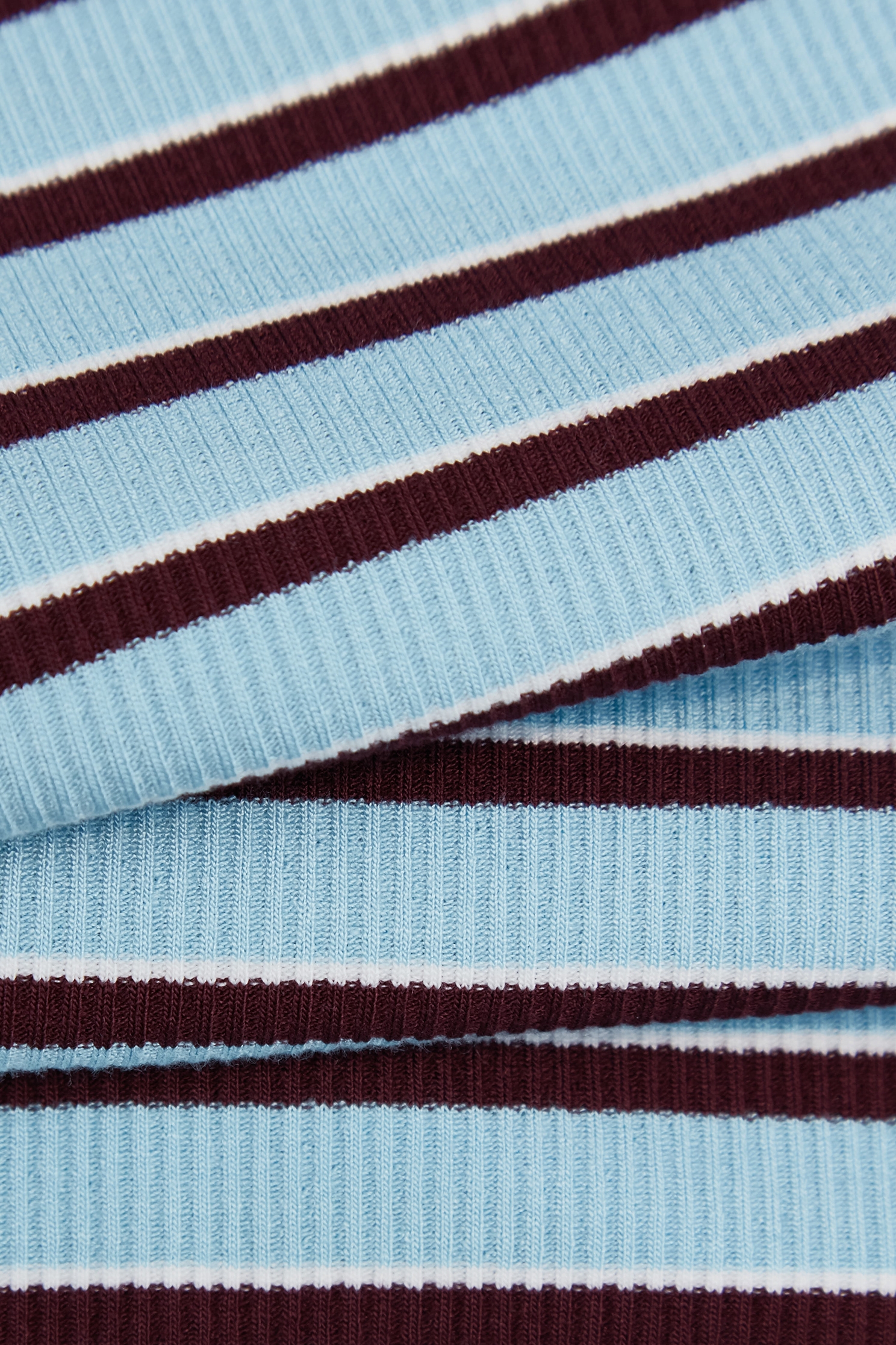 帆船藍鑲色條造型上衣帆船藍鑲色條造型上衣,T恤,上衣,春夏穿搭,條紋,蕾絲,蝴蝶結,輕奢度假,輕奢渡假