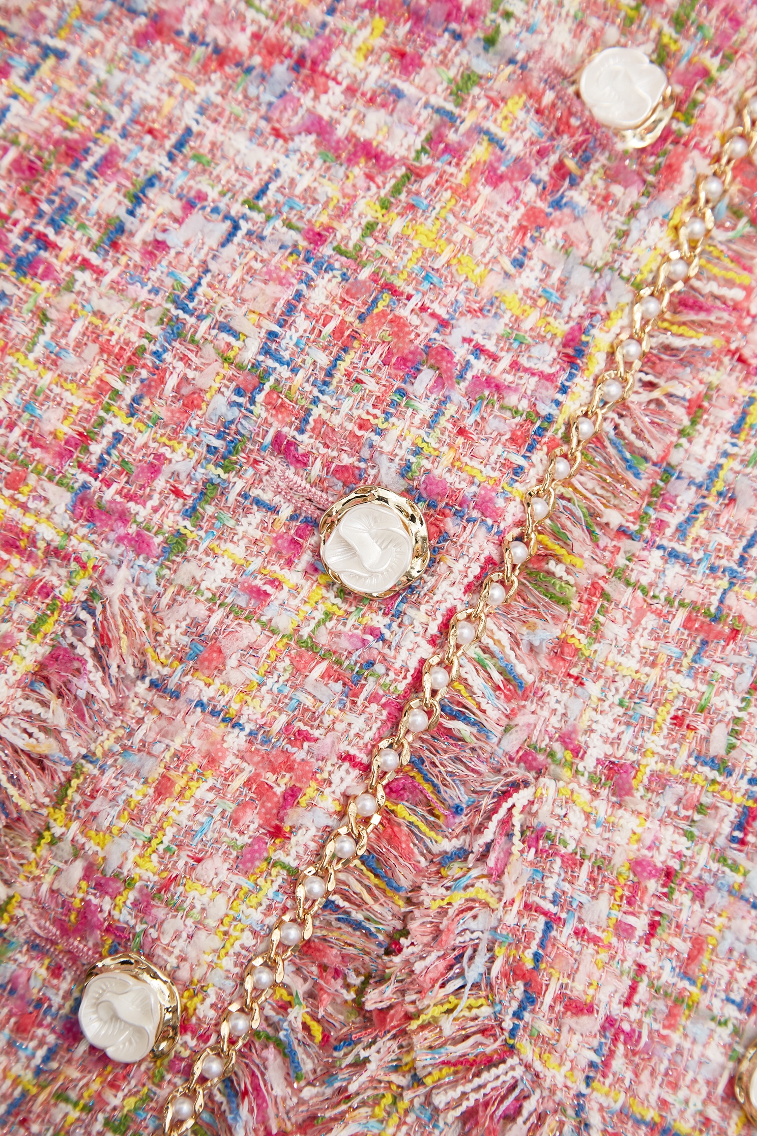 電光紫粉小香風花呢紗外套電光紫粉小香風花呢紗外套,一般外套,外套,小香風,小香風外套,春夏穿搭,時髦成套搭配,花花世界