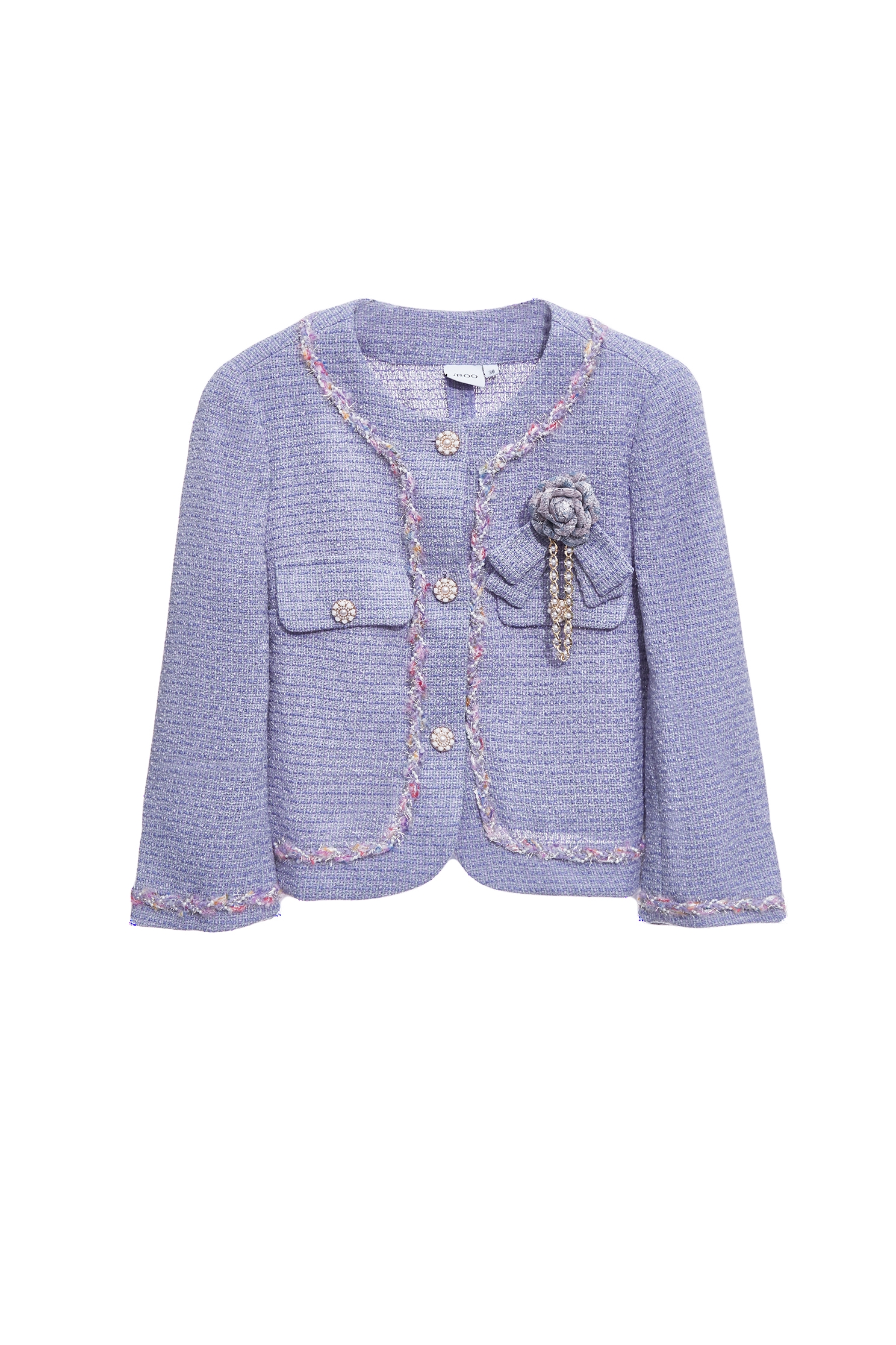 小香風神秘紫花呢紗外套小香風神秘紫花呢紗外套,一般外套,外套,小香風,春夏穿搭