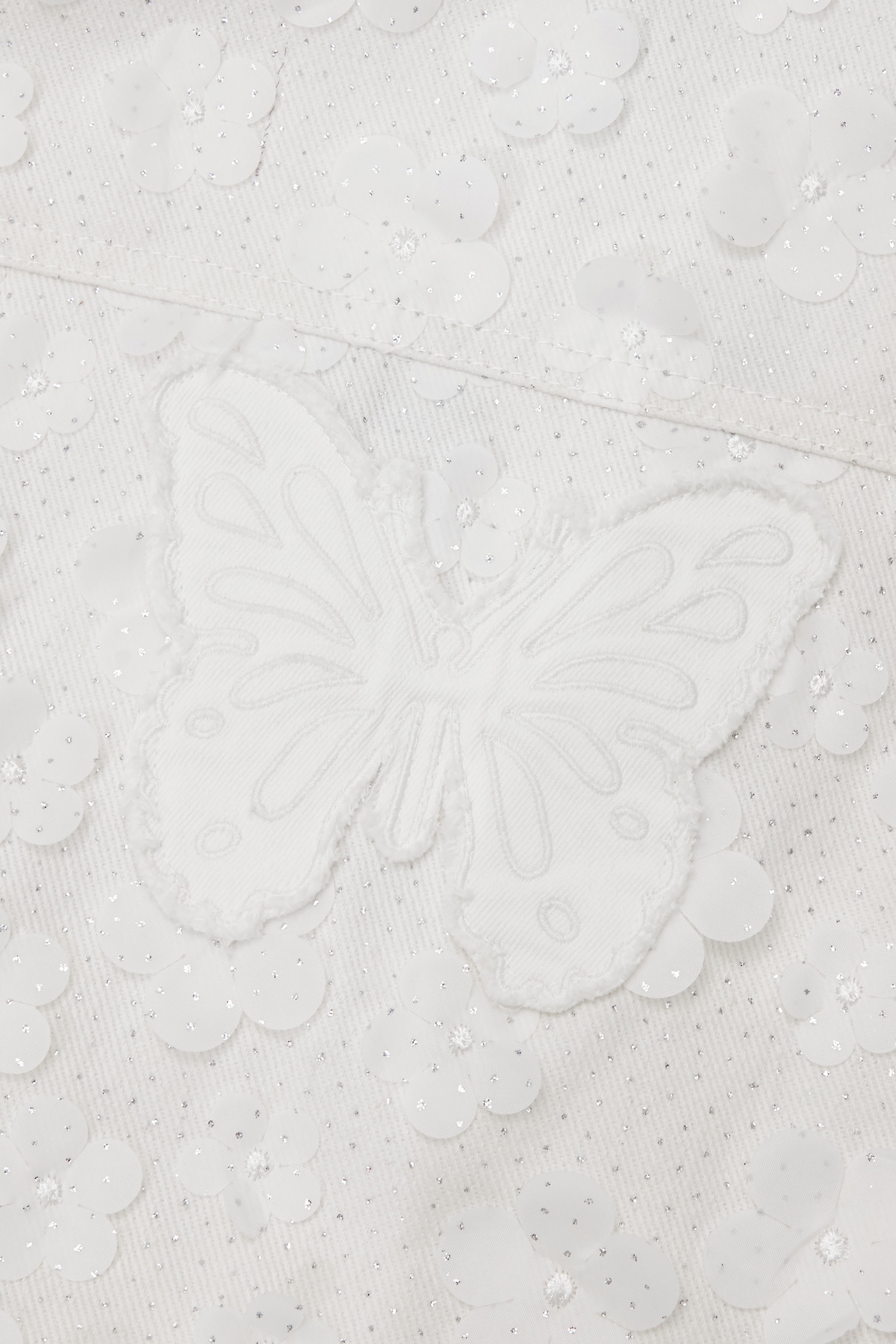 閃光花朵牛仔外套閃光花朵牛仔外套,一般外套,上班OL穿搭,人氣商品,刺繡,外套,春夏穿搭,時髦成套搭配,牛仔,牛仔外套,白色外套,約會特輯