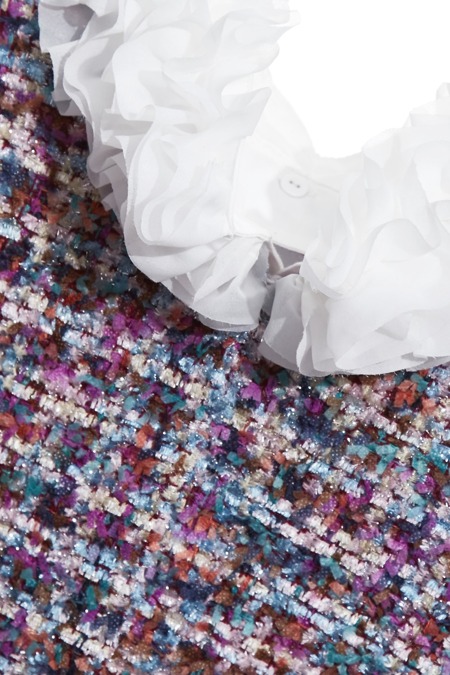 層次荷葉造型花呢紗外套層次荷葉造型花呢紗外套,一般外套,人氣商品,外套,小香風,小香風外套,時髦成套搭配,毛呢花呢,秋冬穿搭,荷葉,長袖外套