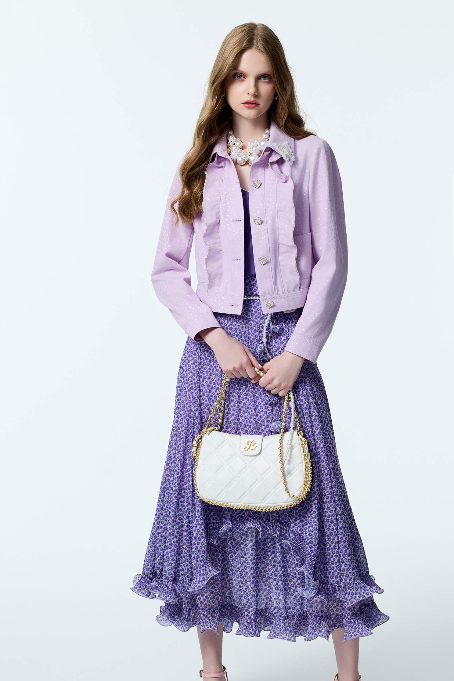 光澤感星星造型外套光澤感星星造型外套,一般外套,上班OL穿搭,丹寧,外套,時髦成套搭配,牛仔,牛仔外套,秋冬穿搭,約會特輯,荷葉