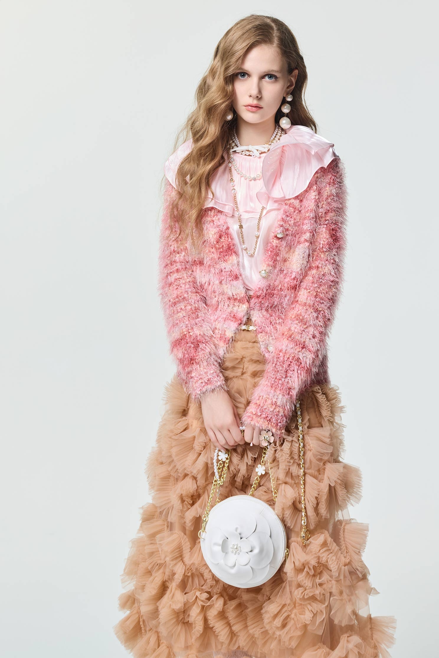 玫瑰可露麗閃光針織外套玫瑰可露麗閃光針織外套,人氣商品,外套,春夏穿搭,珍珠,約會特輯,針織,針織外套