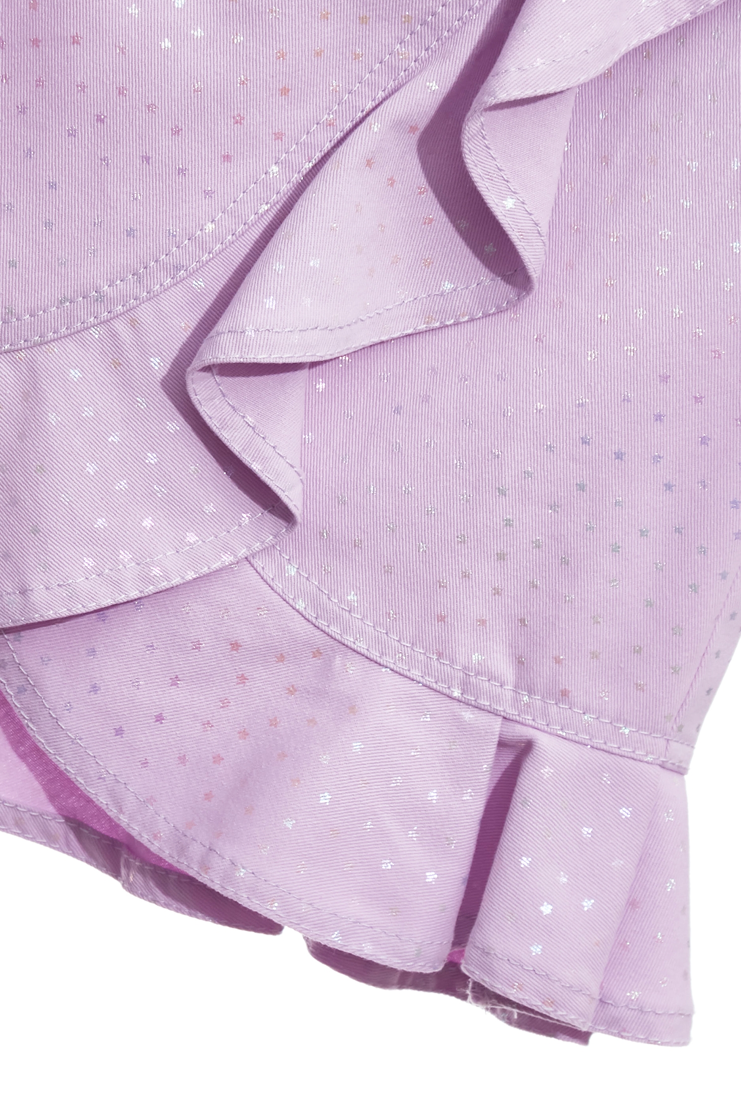 光澤感星星造型短裙光澤感星星造型短裙,丹寧,時髦成套搭配,牛仔,牛仔裙,短裙,秋冬穿搭,約會特輯,荷葉