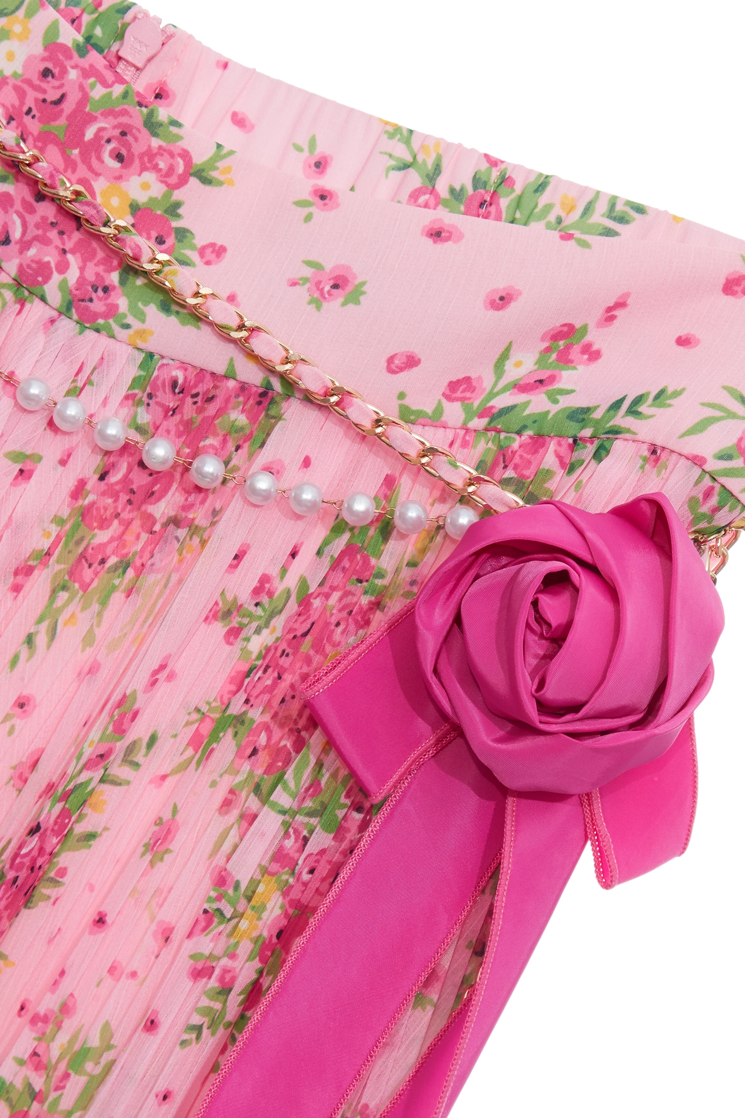 玫瑰捧花印花裙玫瑰捧花印花裙,春夏穿搭,網裙,花花世界,雪紡,雪紡裙,雪紡長裙