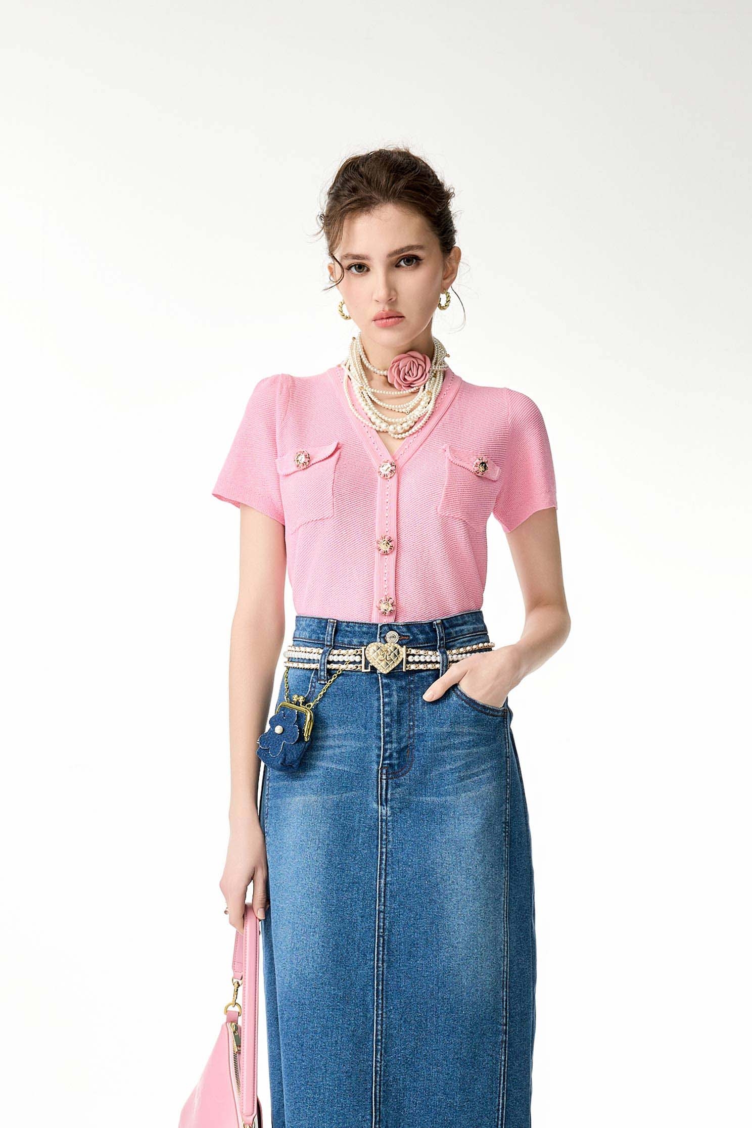 附復古錢包牛仔裙附復古錢包牛仔裙,春夏穿搭,牛仔,牛仔裙,約會特輯