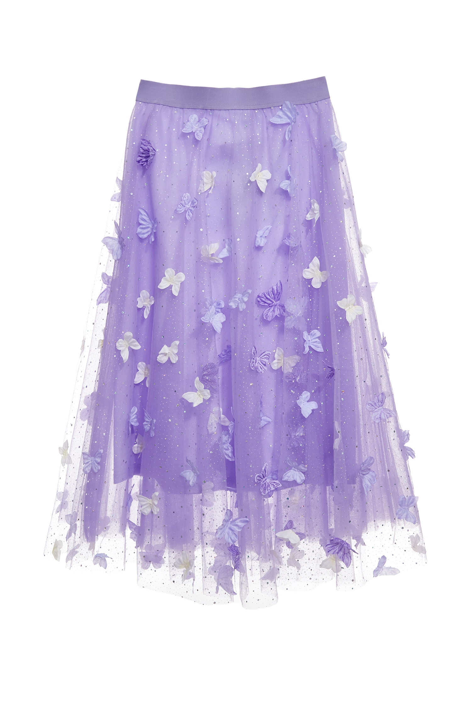 閃亮柔紫色網紗裙閃亮柔紫色網紗裙,春夏穿搭,時髦成套搭配,約會特輯,紗裙,網紗,長裙