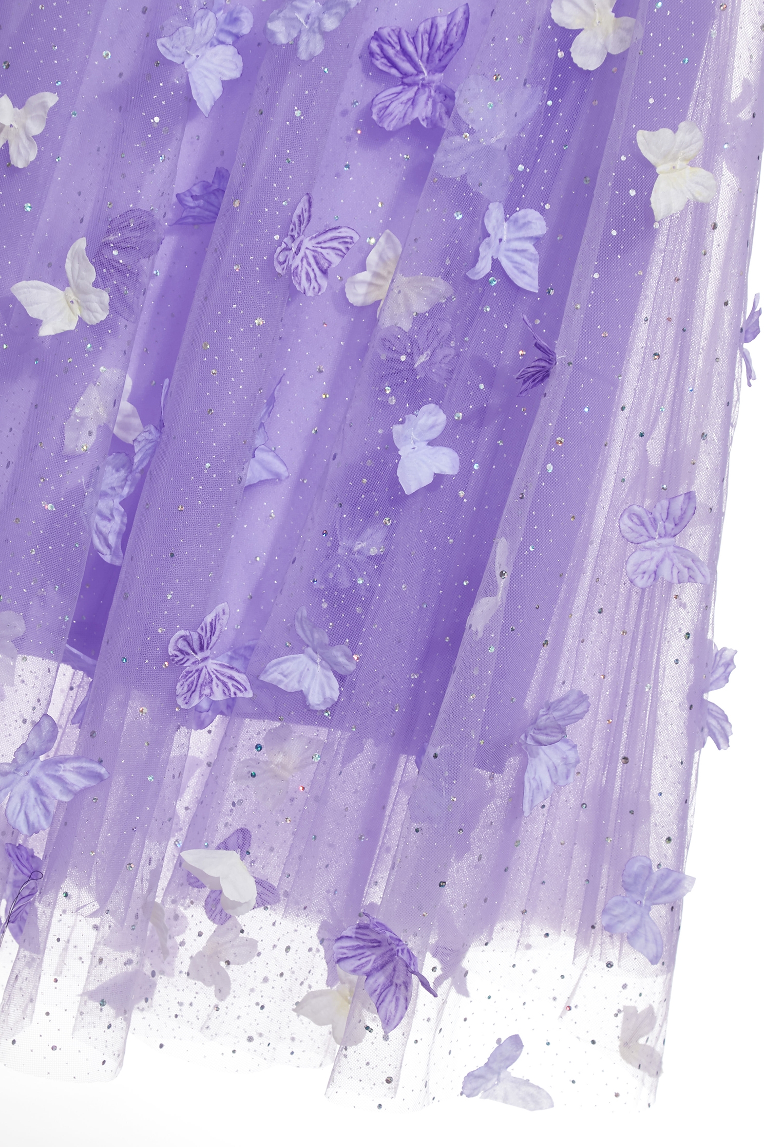 閃亮柔紫色網紗裙閃亮柔紫色網紗裙,春夏穿搭,時髦成套搭配,約會特輯,紗裙,網紗,長裙