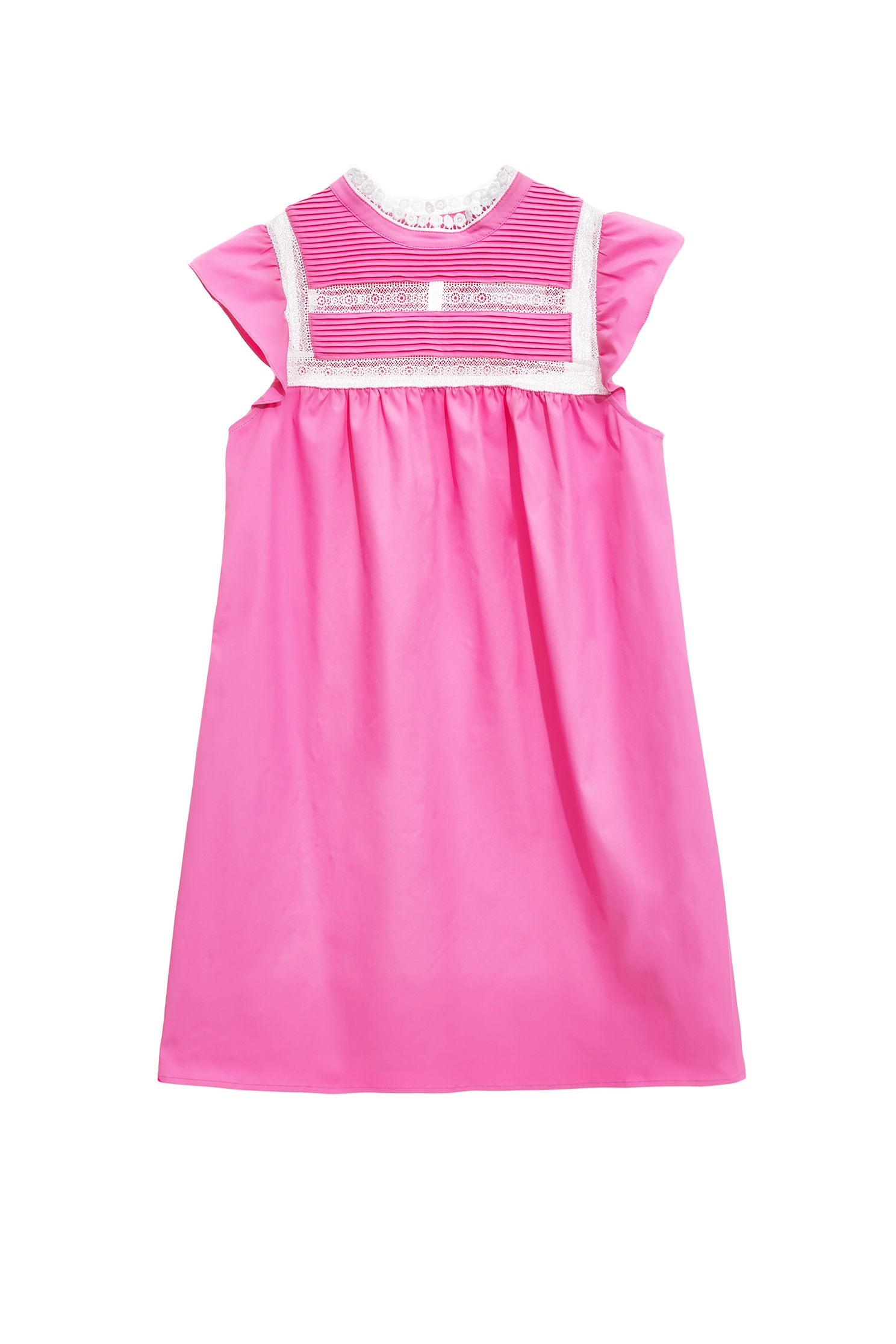 閃粉色綴蕾絲公主短洋裝閃粉色綴蕾絲公主短洋裝,一般洋裝,小禮服,春夏穿搭,洋裝特輯,荷葉,蕾絲,蕾絲洋裝