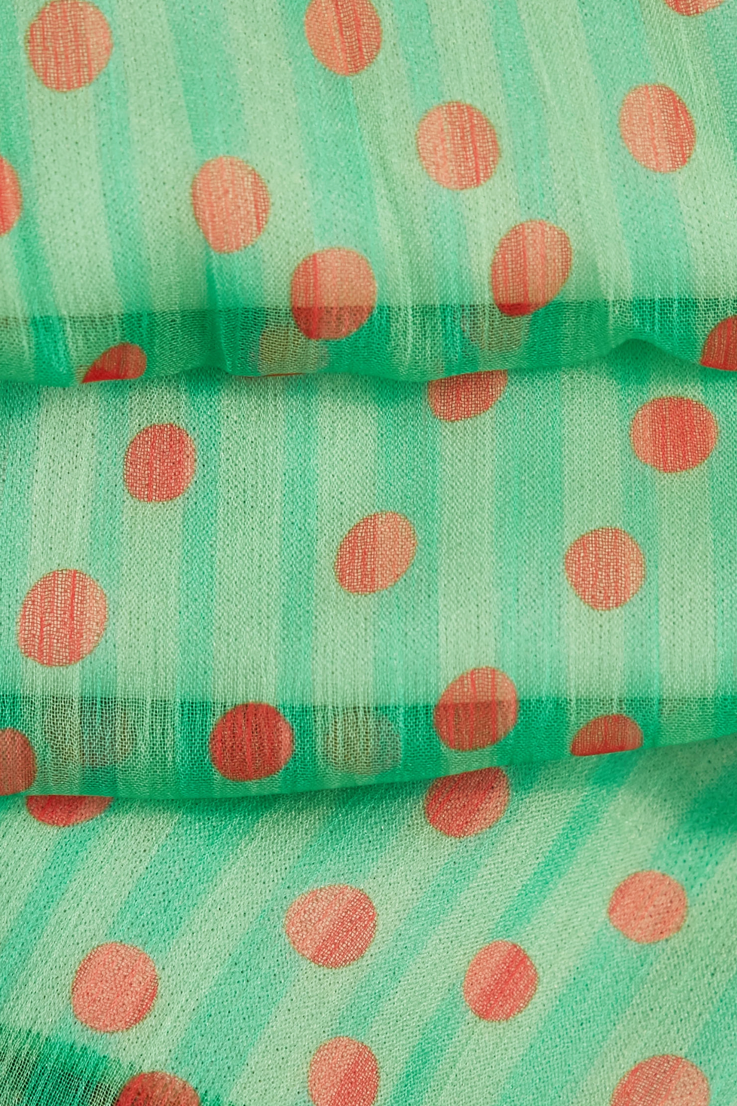 落日珊瑚點點雪紡禮服洋裝落日珊瑚點點雪紡禮服洋裝,V領洋裝,小禮服,春夏穿搭,洋裝特輯,禮服,荷葉,雪紡,雪紡洋裝