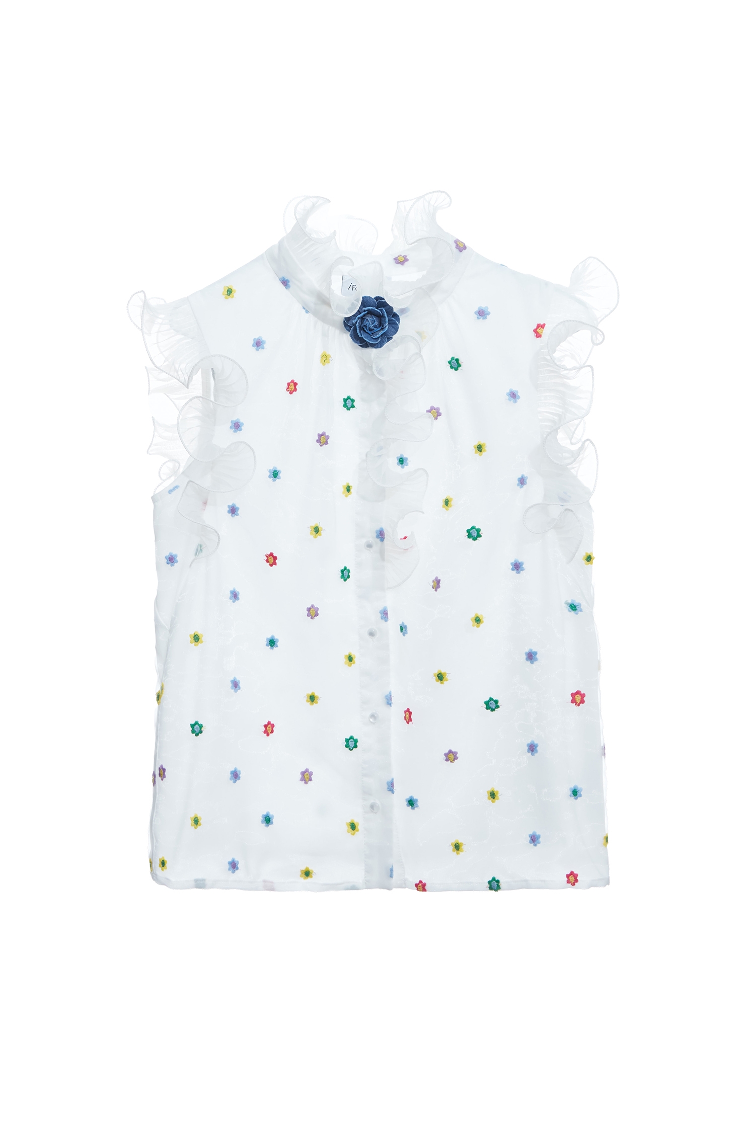 五彩配色花朵刺繡上衣五彩配色花朵刺繡上衣,一般背心,一般背心馬甲,上衣,人氣商品,刺繡,春夏穿搭,約會特輯,背心,花花世界,荷葉