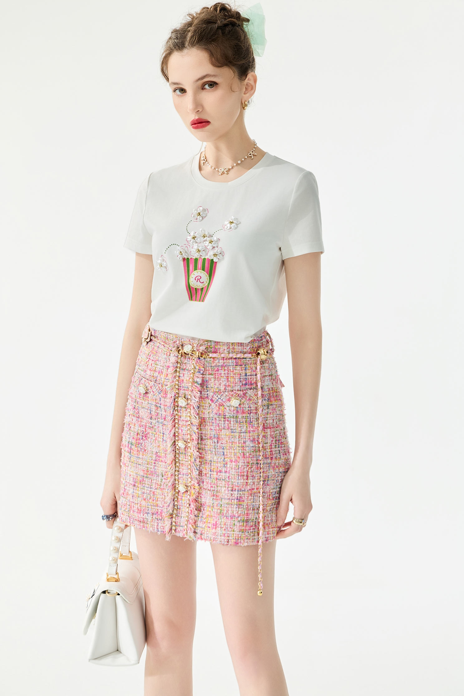 爆米花桶印花Ｔ恤上衣爆米花桶印花Ｔ恤上衣,T-Shirt,T恤,上衣,春夏穿搭,約會特輯,花花世界