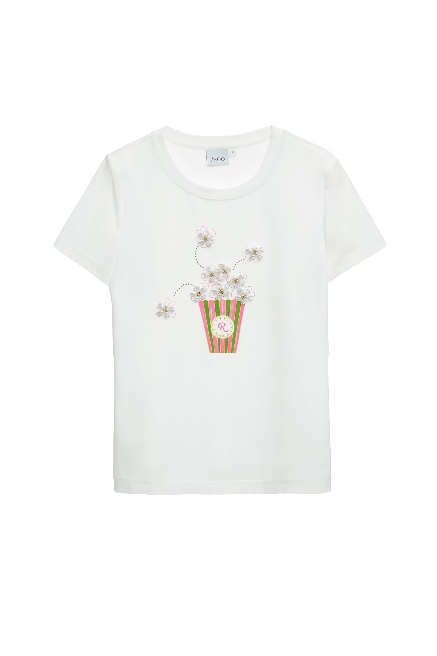 爆米花桶印花Ｔ恤上衣爆米花桶印花Ｔ恤上衣,T-Shirt,T恤,上衣,春夏穿搭,約會特輯,花花世界