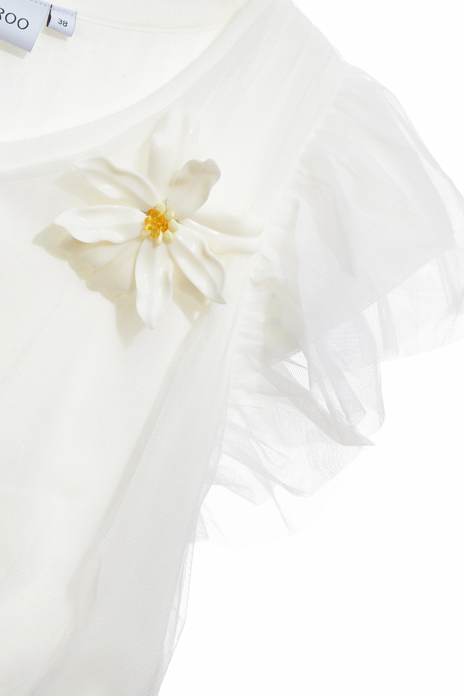 光學白拼接細網針織上衣光學白拼接細網針織上衣,V領上衣,上衣,春夏穿搭,約會特輯,花花世界,輕奢度假,輕奢渡假,針織,針織上衣,針織衫