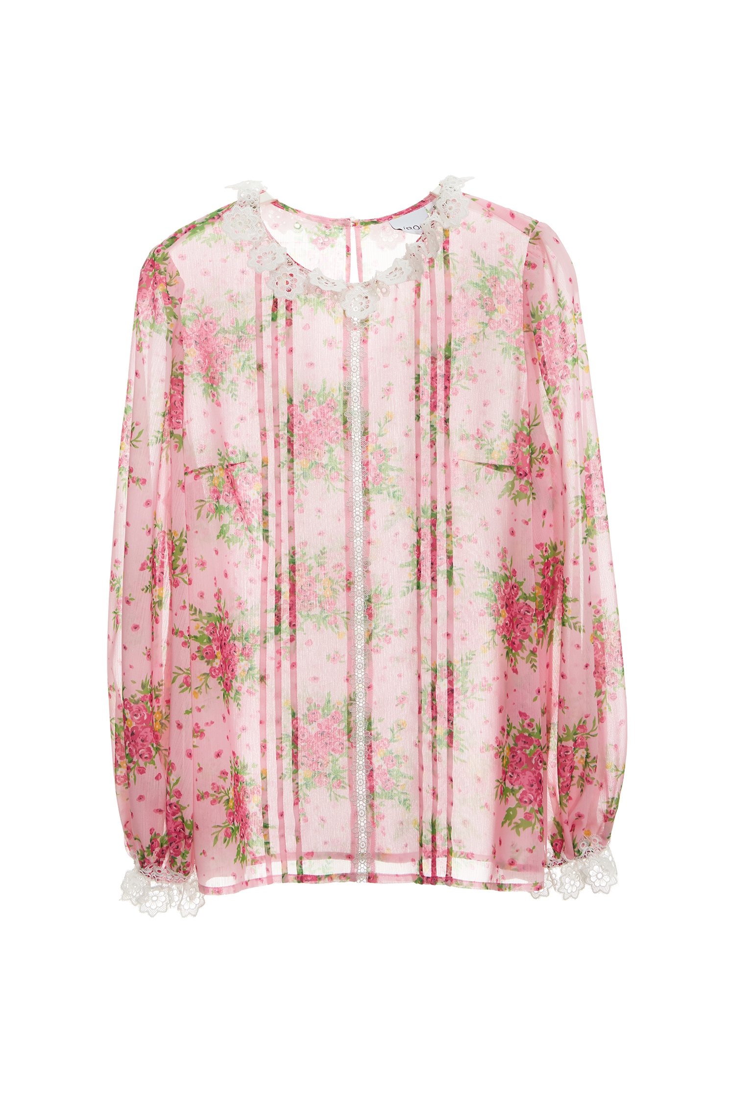 玫瑰捧花印花上衣玫瑰捧花印花上衣,上衣,春夏穿搭,花花世界,蕾絲,雪紡