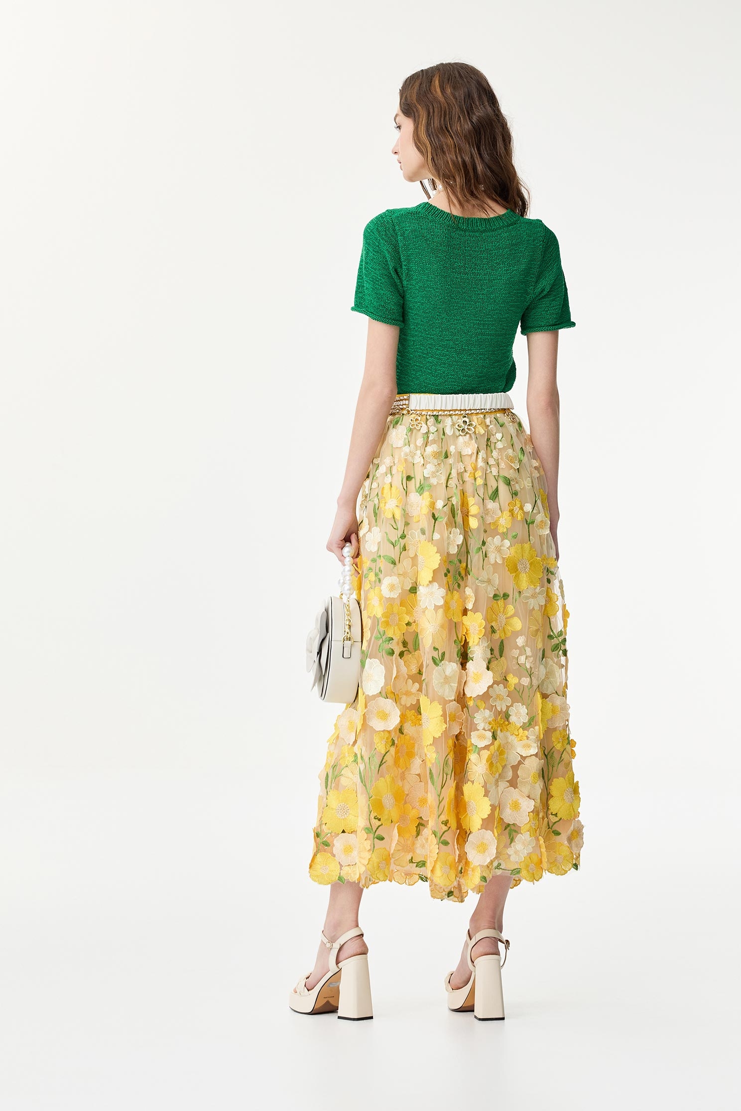 深翡翠色針織上衣深翡翠色針織上衣,上衣,春夏穿搭,蝴蝶結,針織,針織衫