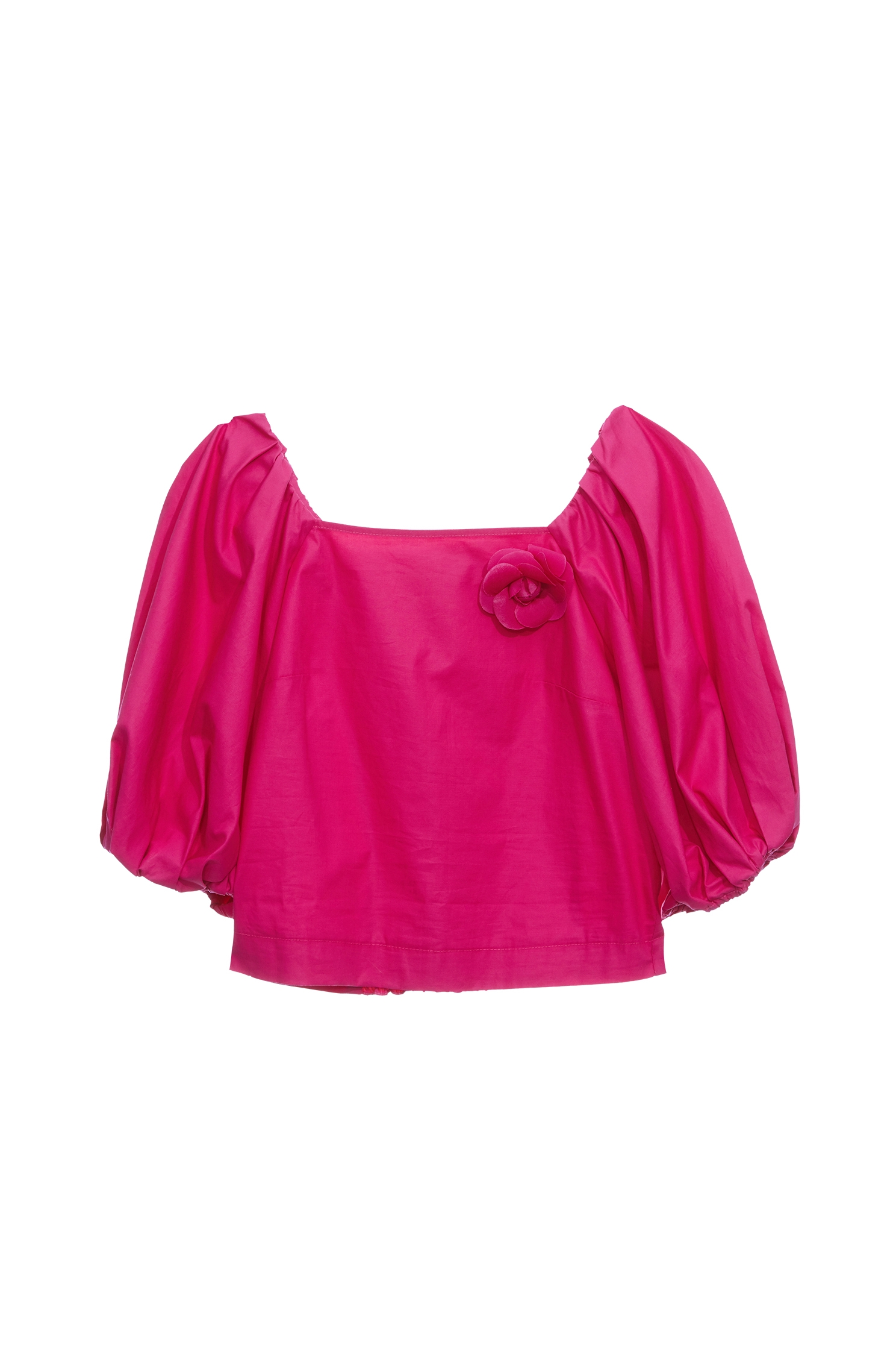 櫻桃紅色澎袖上衣櫻桃紅色澎袖上衣,上衣,春夏穿搭,約會特輯,花花世界