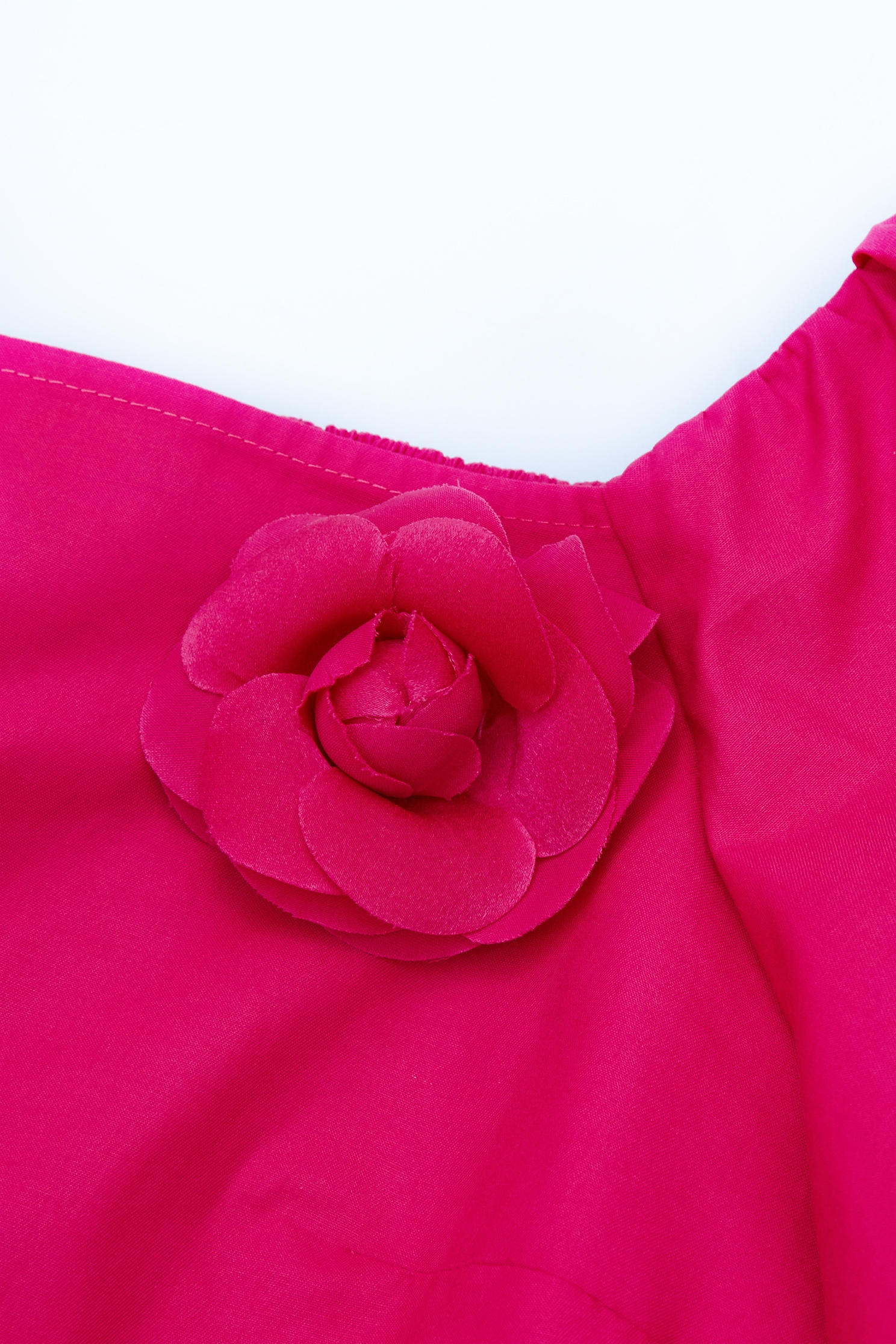 櫻桃紅色澎袖上衣櫻桃紅色澎袖上衣,上衣,春夏穿搭,約會特輯,花花世界