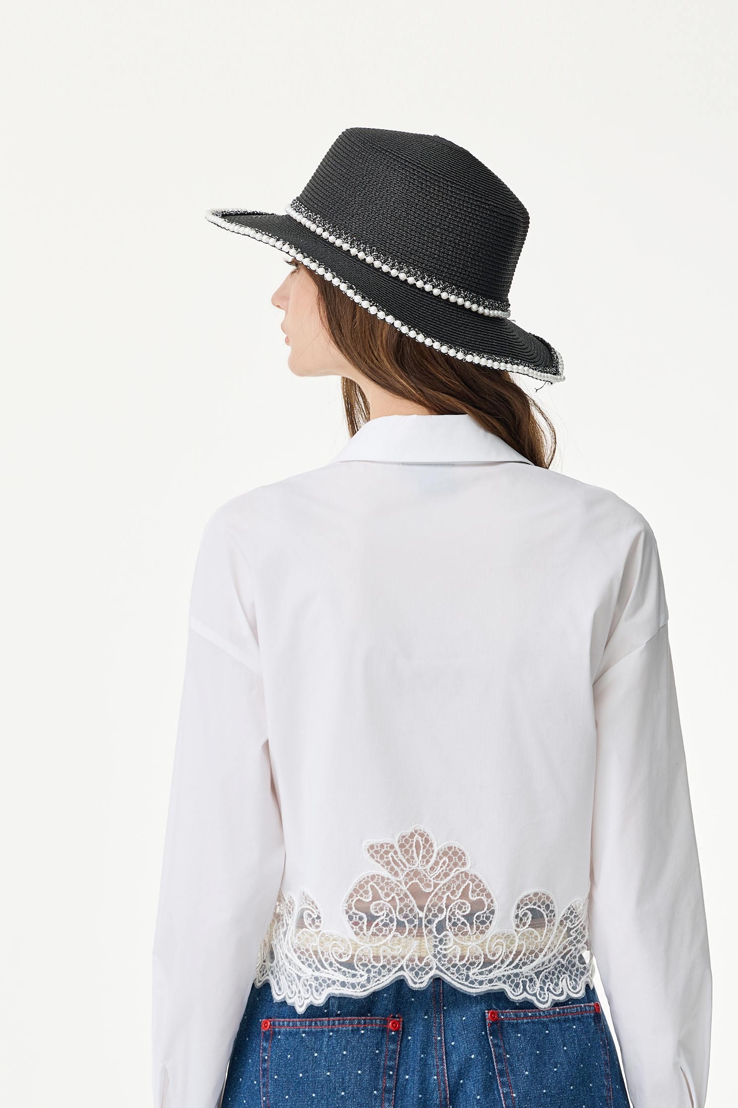 經典珍珠編織帽經典珍珠編織帽,春夏穿搭,珍珠