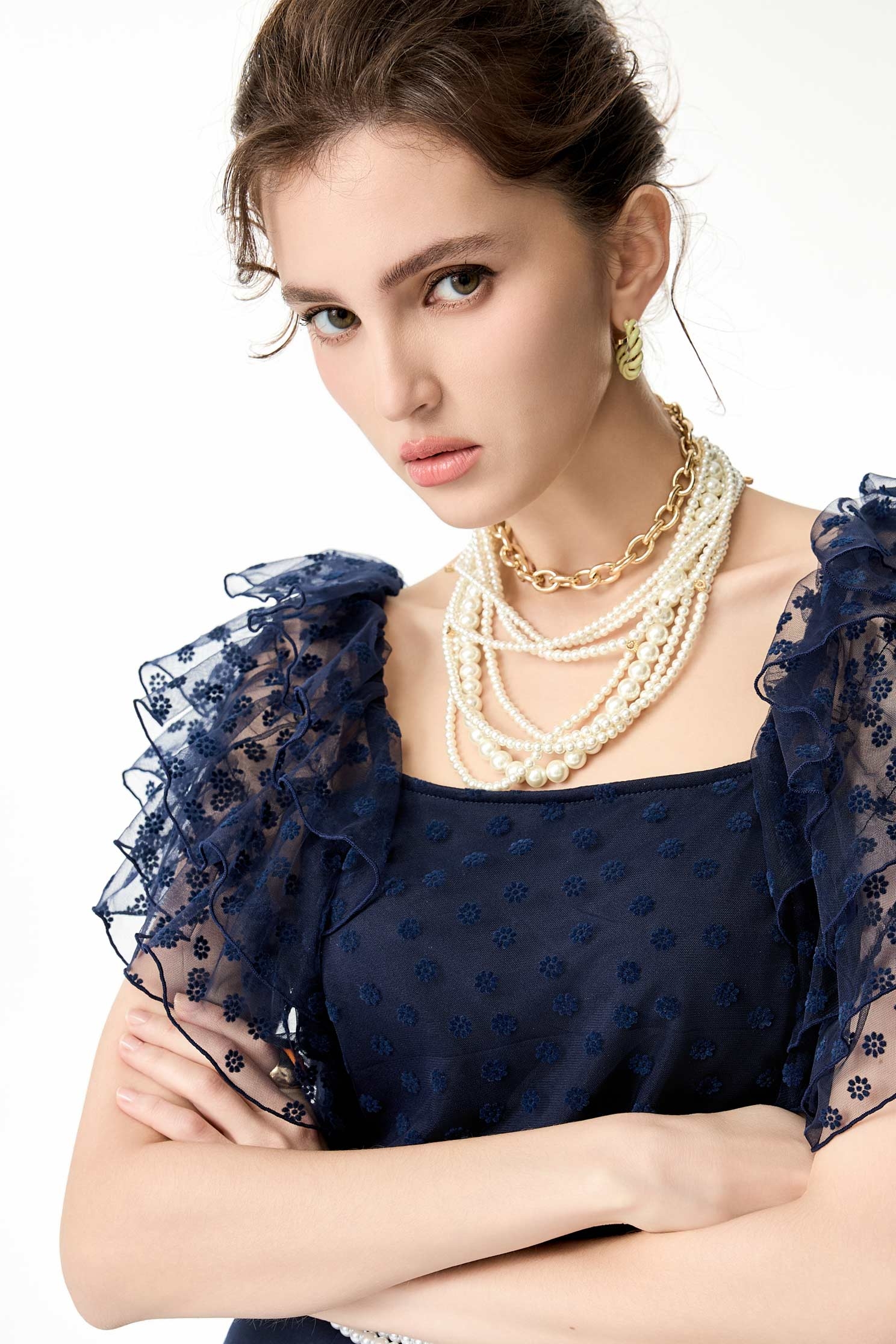 多層次小珍珠項鍊多層次小珍珠項鍊,春夏穿搭,珍珠,項鍊