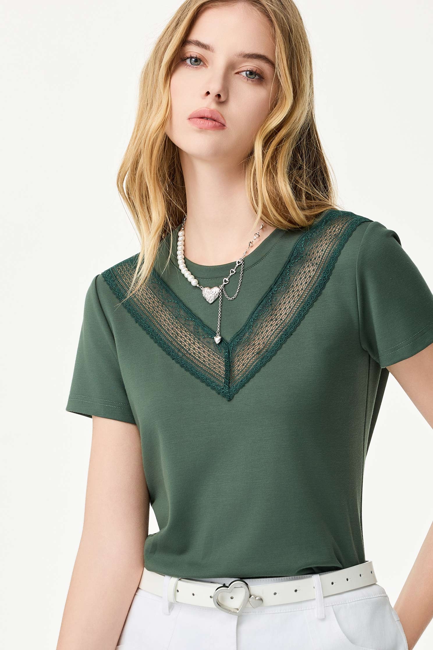 時尚愛心珍珠項鍊時尚愛心珍珠項鍊,春夏穿搭,珍珠,項鍊