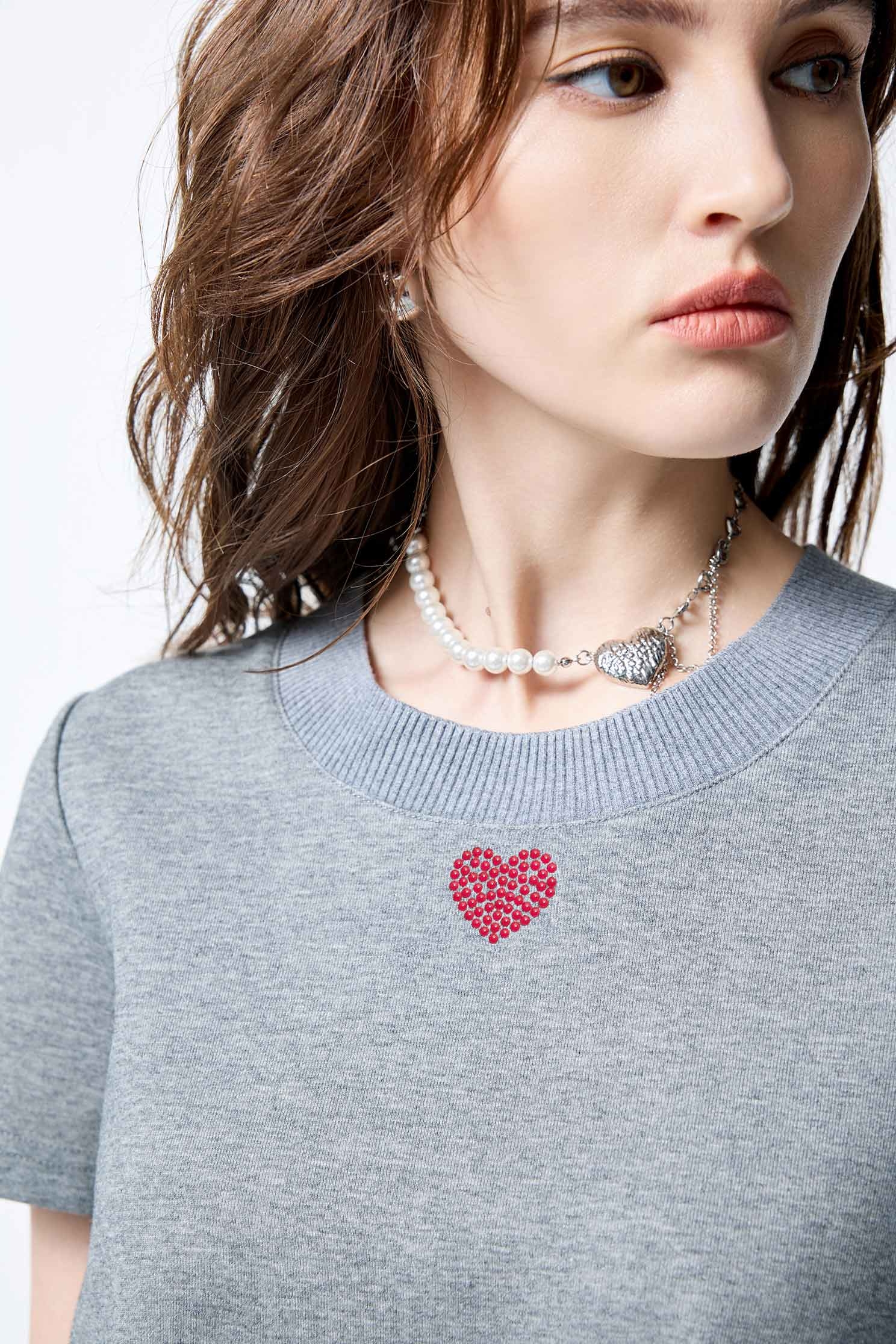 時尚愛心珍珠項鍊時尚愛心珍珠項鍊,春夏穿搭,珍珠,項鍊