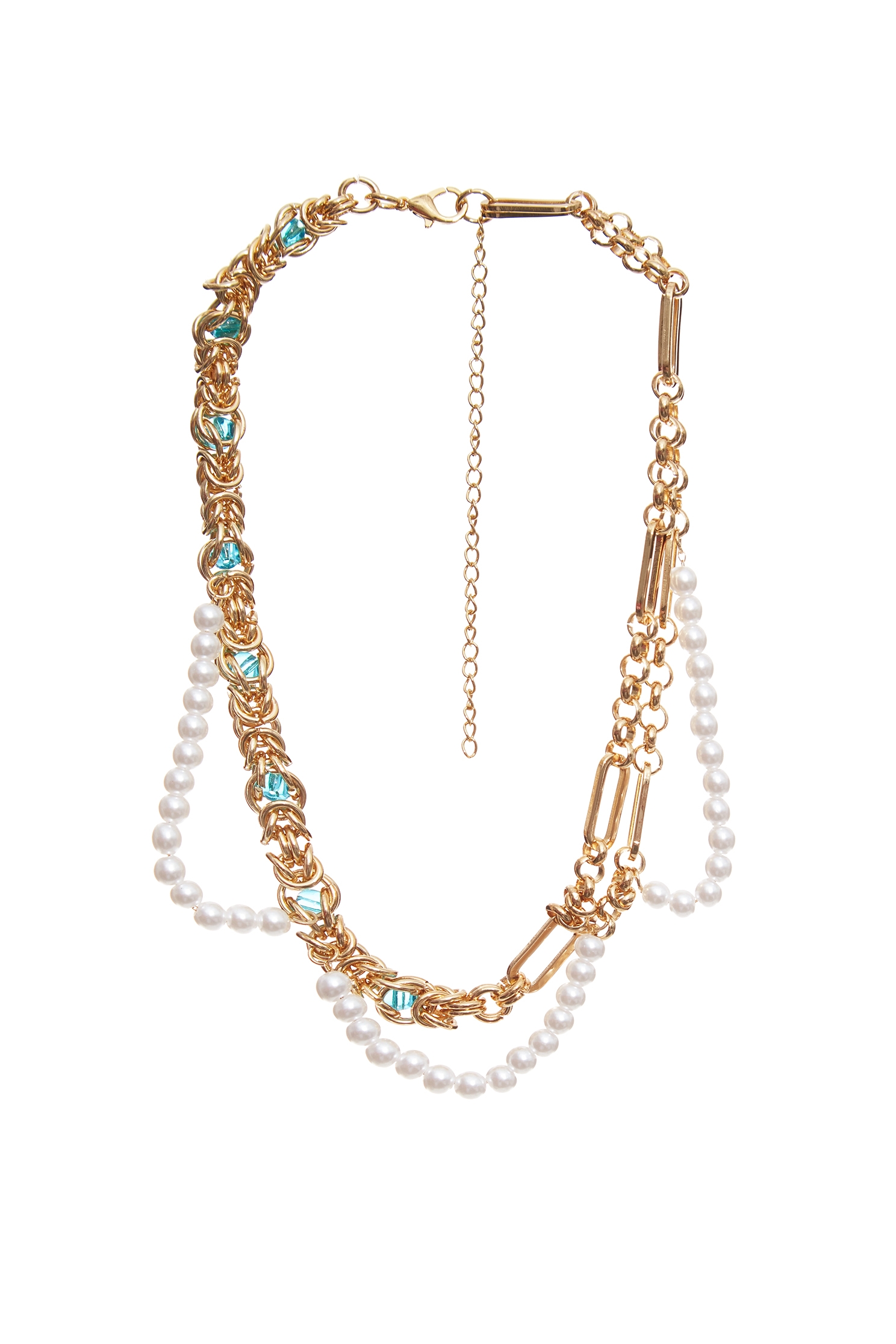 復古珍珠18K金夾珠項鍊復古珍珠18K金夾珠項鍊,珍珠,秋冬穿搭,項鍊