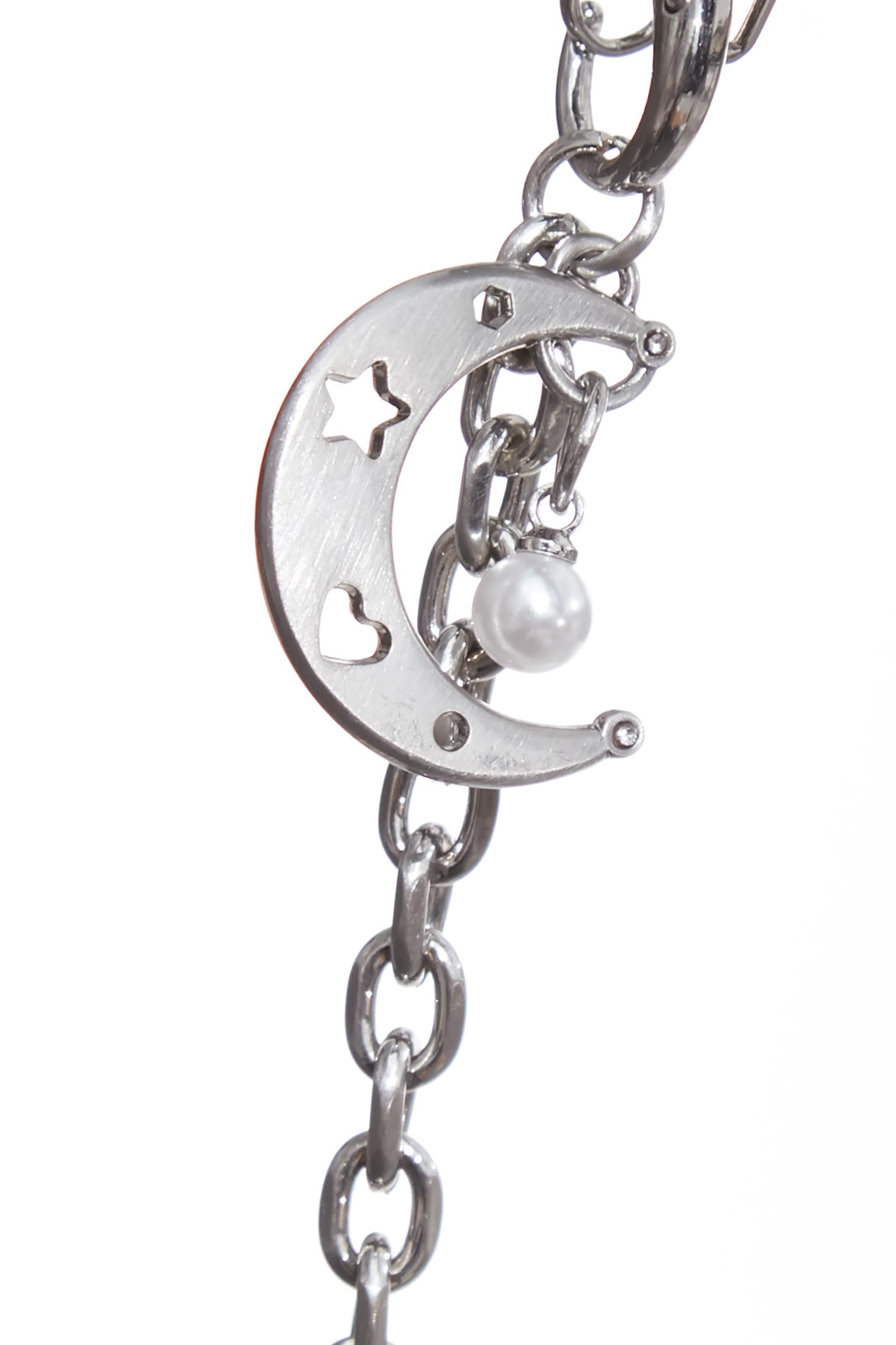 復古愛心珍珠月亮綴飾腰帶復古愛心珍珠月亮綴飾腰帶,珍珠,皮帶,皮革,秋冬穿搭