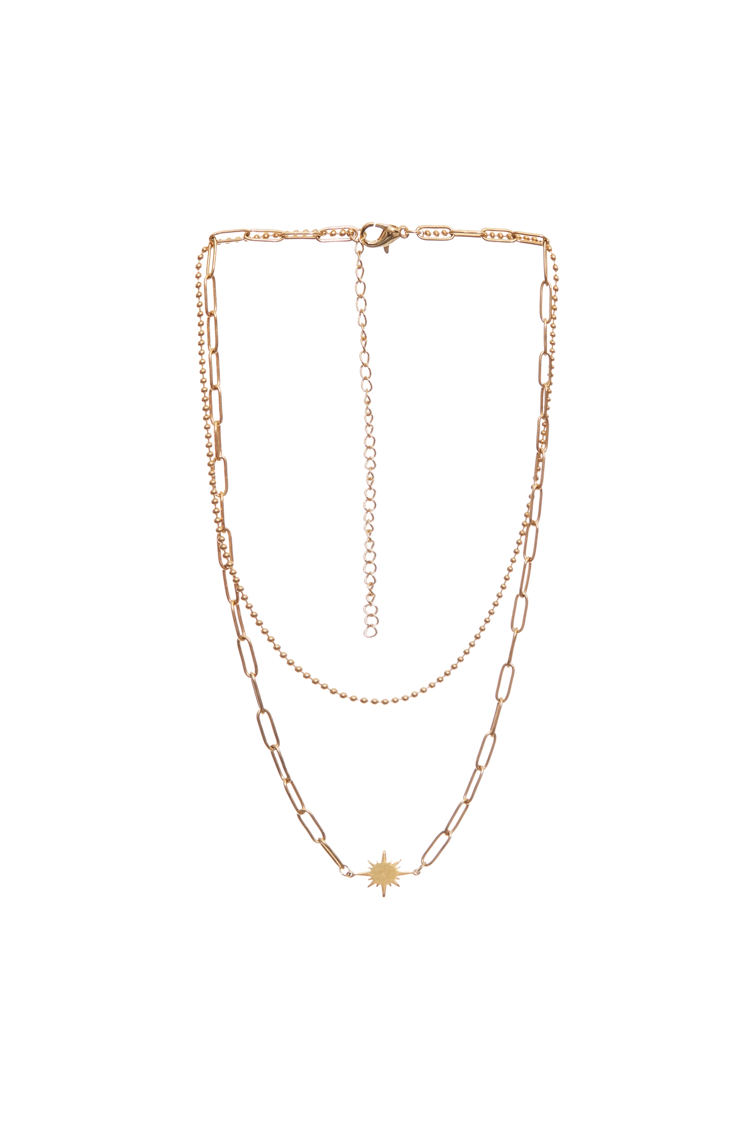 簡約金屬太陽雙層細鍊簡約金屬太陽雙層細鍊,秋冬穿搭,項鍊