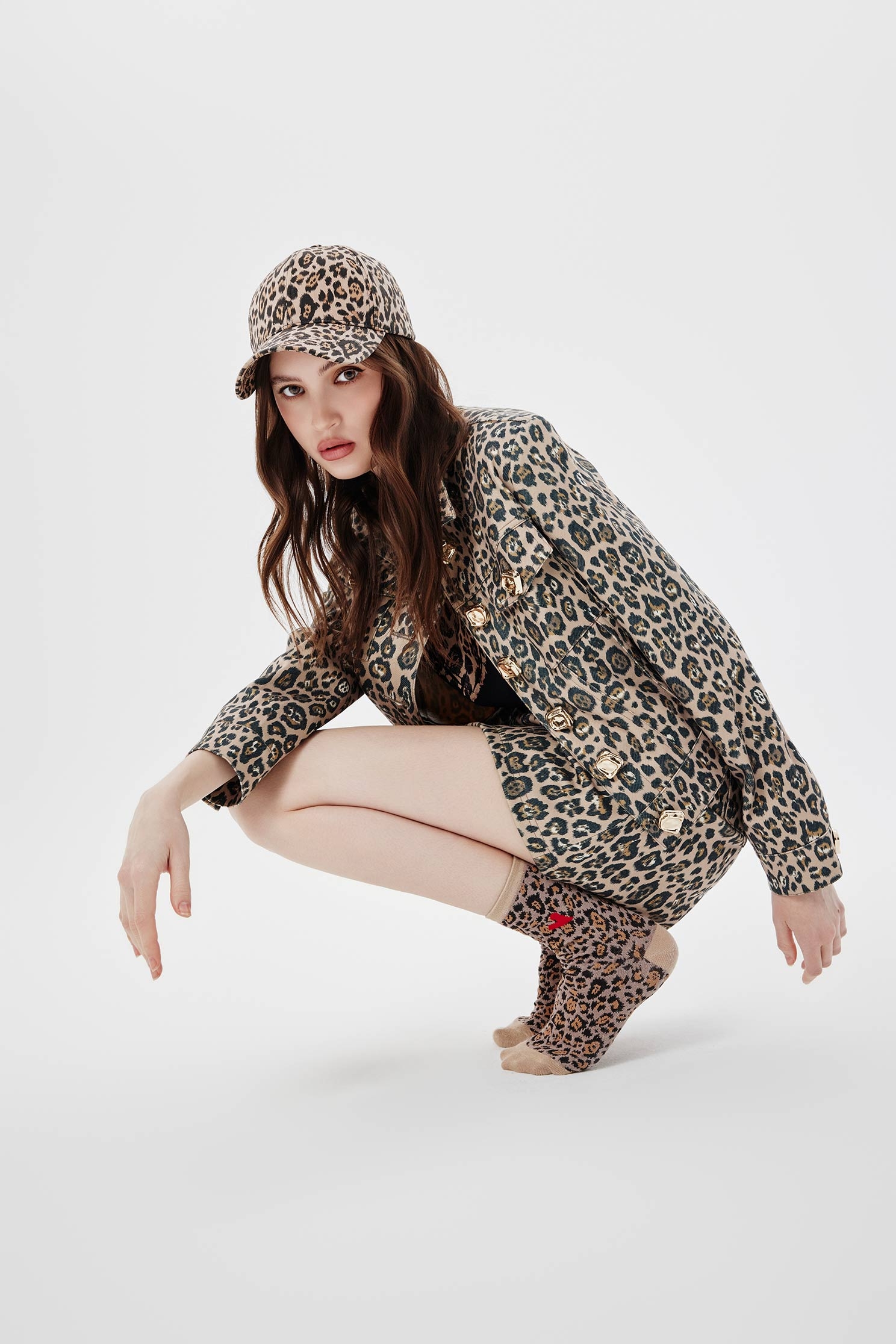 個性豹紋棒球帽個性豹紋棒球帽,秋冬穿搭