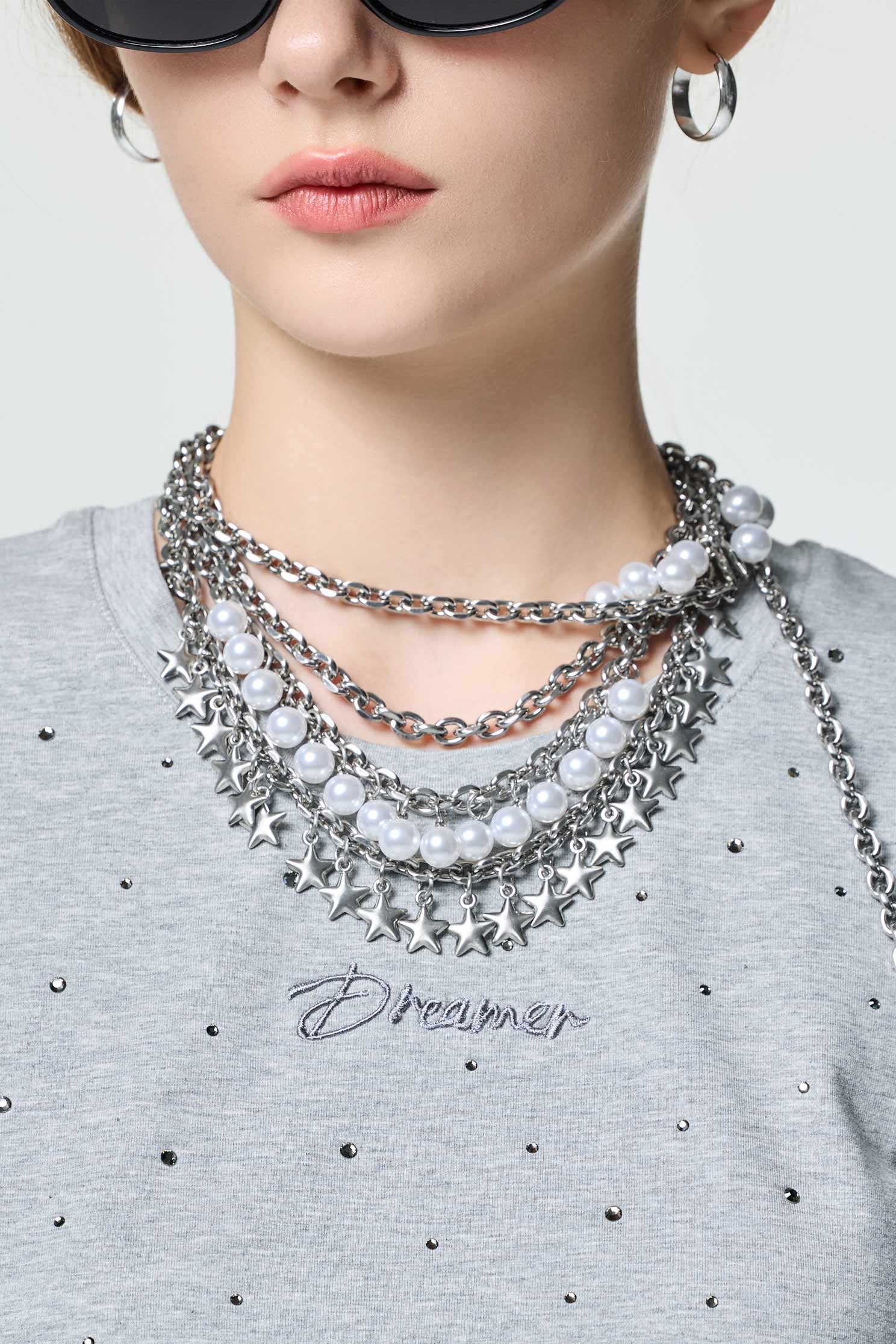 優雅星空珍珠腰鍊優雅星空珍珠腰鍊,珍珠,秋冬穿搭