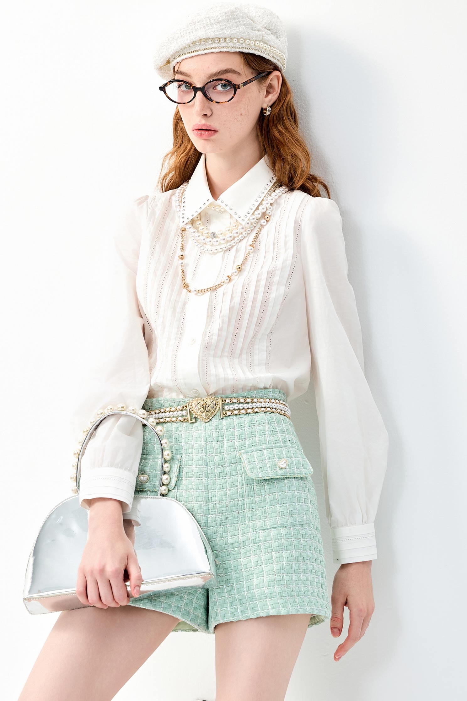 簡約風珍珠長鏈簡約風珍珠長鏈,春夏穿搭,珍珠,項鍊