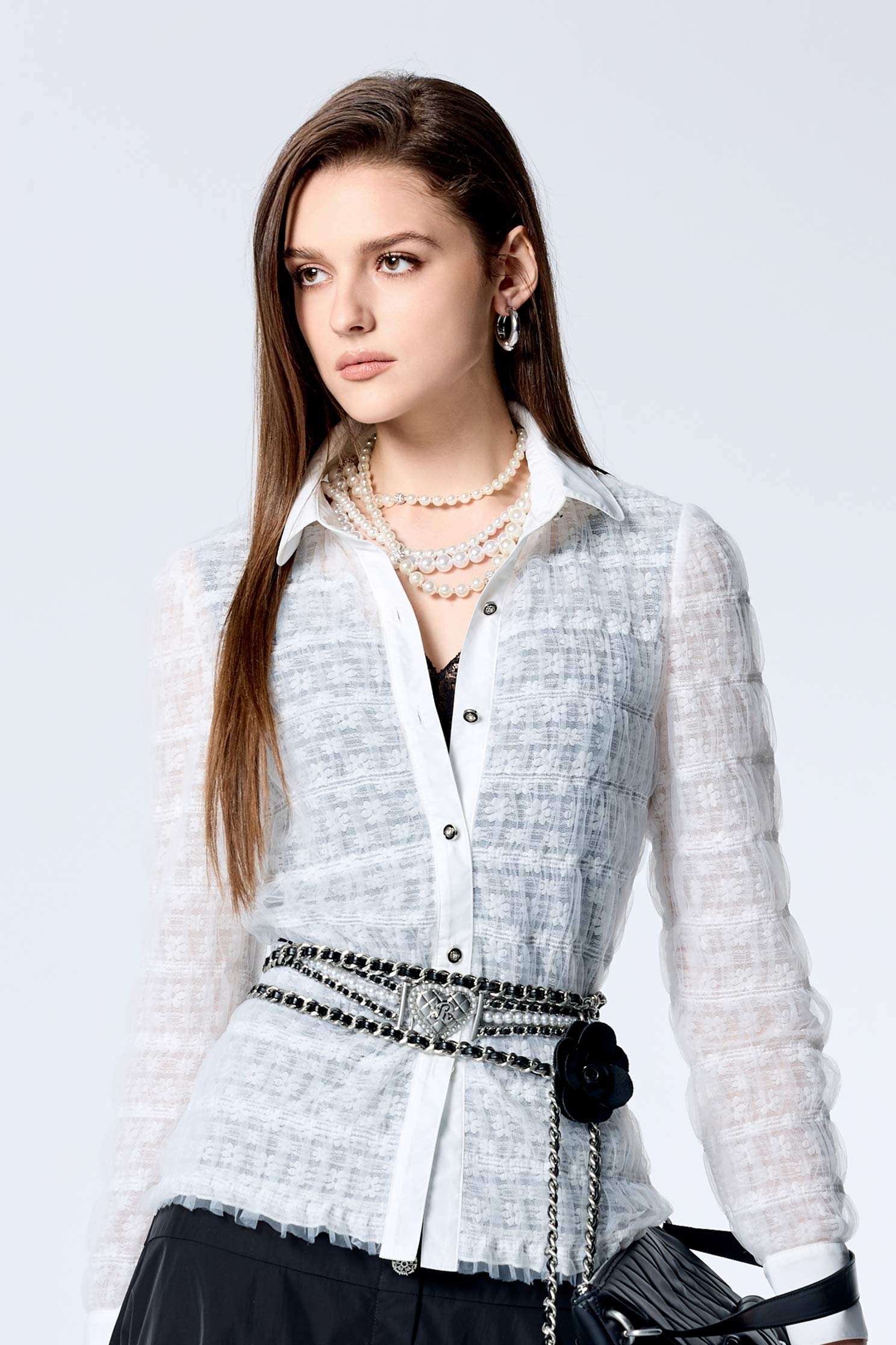 簡約風珍珠長鏈簡約風珍珠長鏈,春夏穿搭,珍珠,項鍊