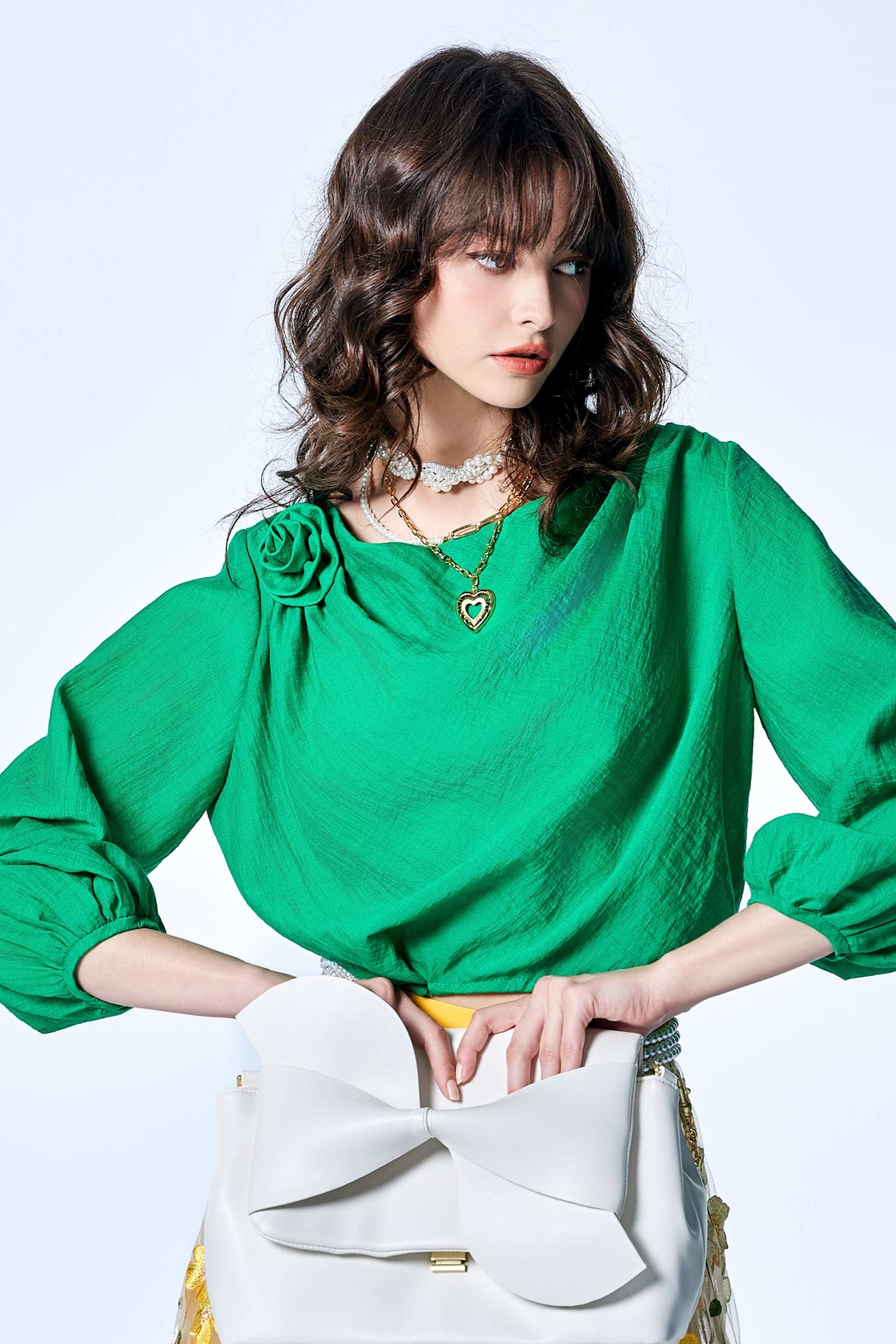 珍珠鍊條愛心項鍊珍珠鍊條愛心項鍊,春夏穿搭,珍珠,項鍊