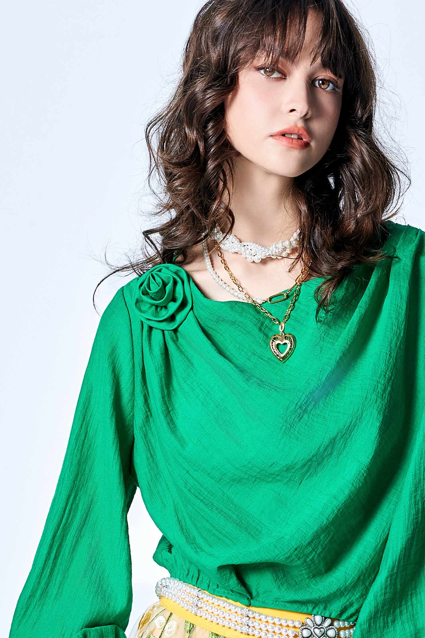 珍珠鍊條愛心項鍊珍珠鍊條愛心項鍊,春夏穿搭,珍珠,項鍊