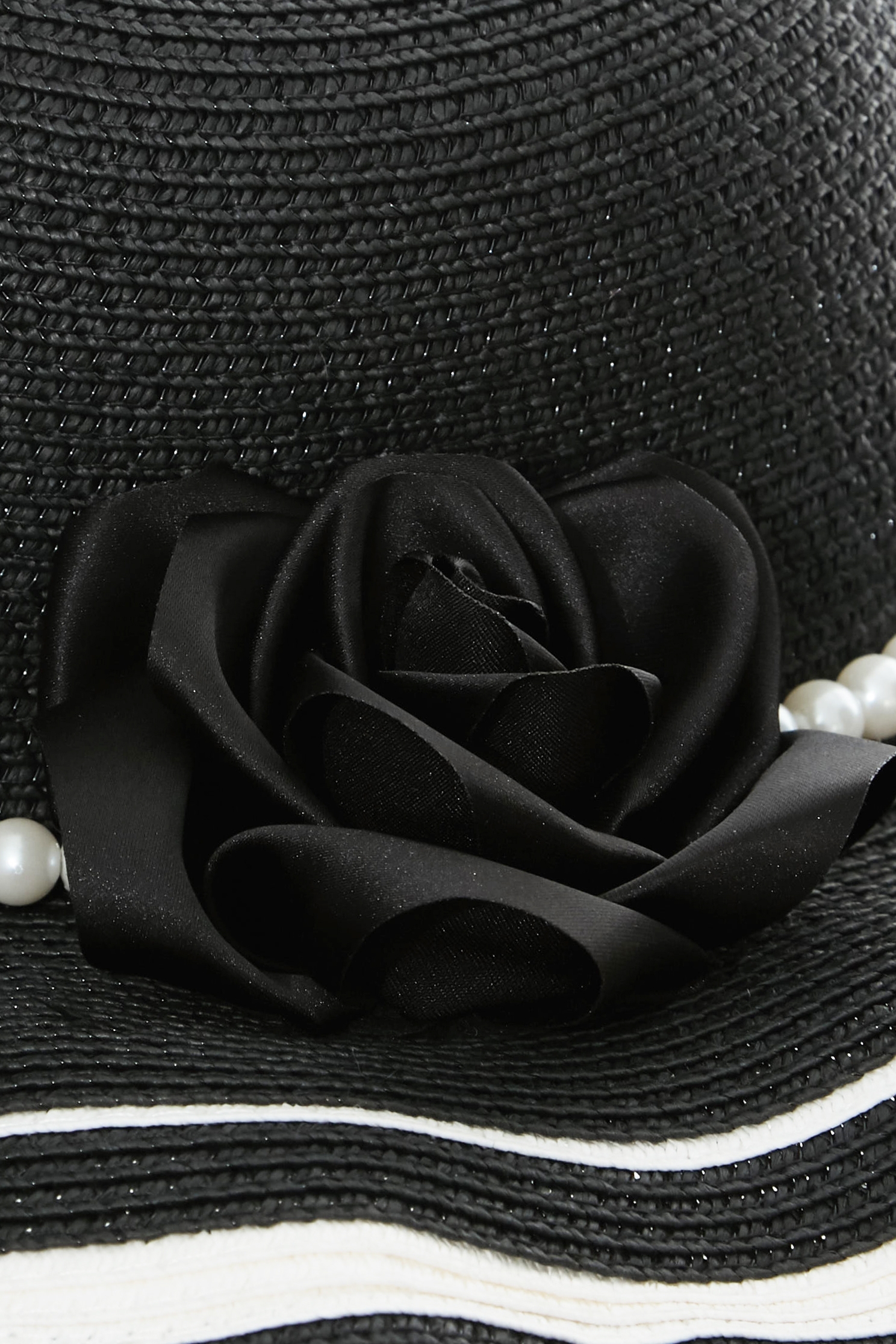 優雅玫瑰珍珠草帽優雅玫瑰珍珠草帽,春夏穿搭,珍珠