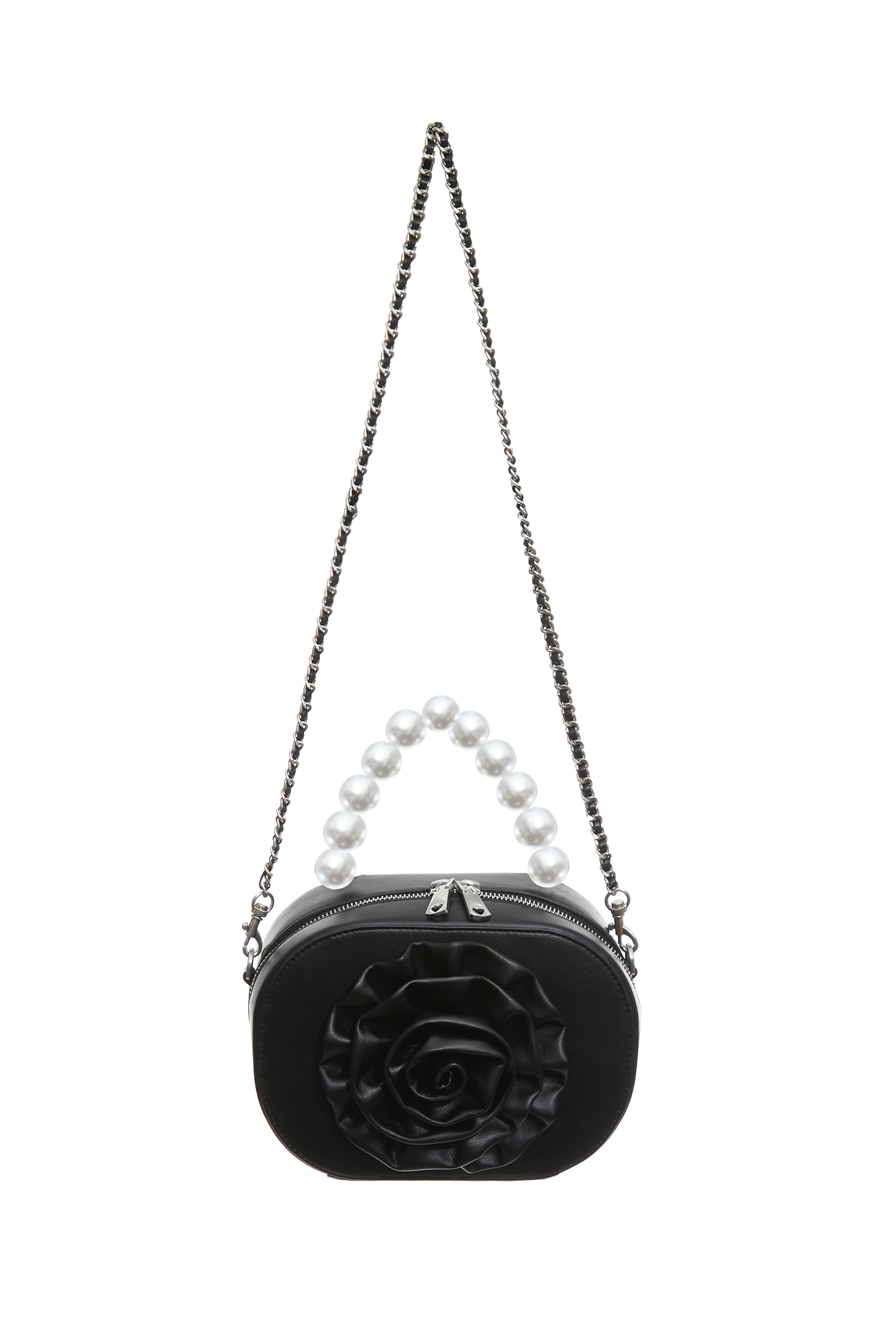 花朵珍珠提把手提包花朵珍珠提把手提包,側背包,春夏穿搭,珍珠