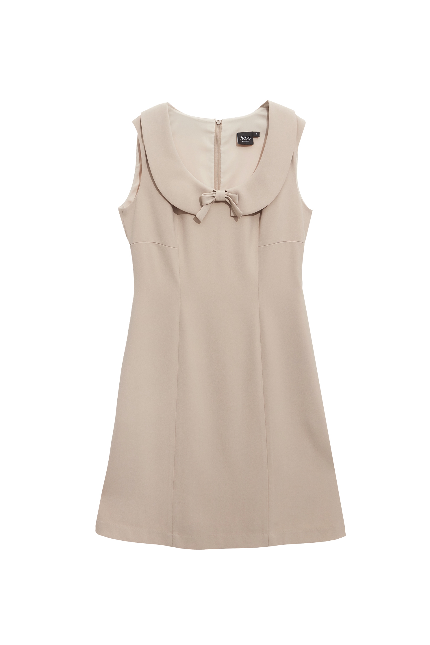 淺木色復古領片洋裝淺木色復古領片洋裝,U領洋裝,小禮服,春夏穿搭,洋裝特輯,無袖洋裝,短袖洋裝,禮服,約會特輯