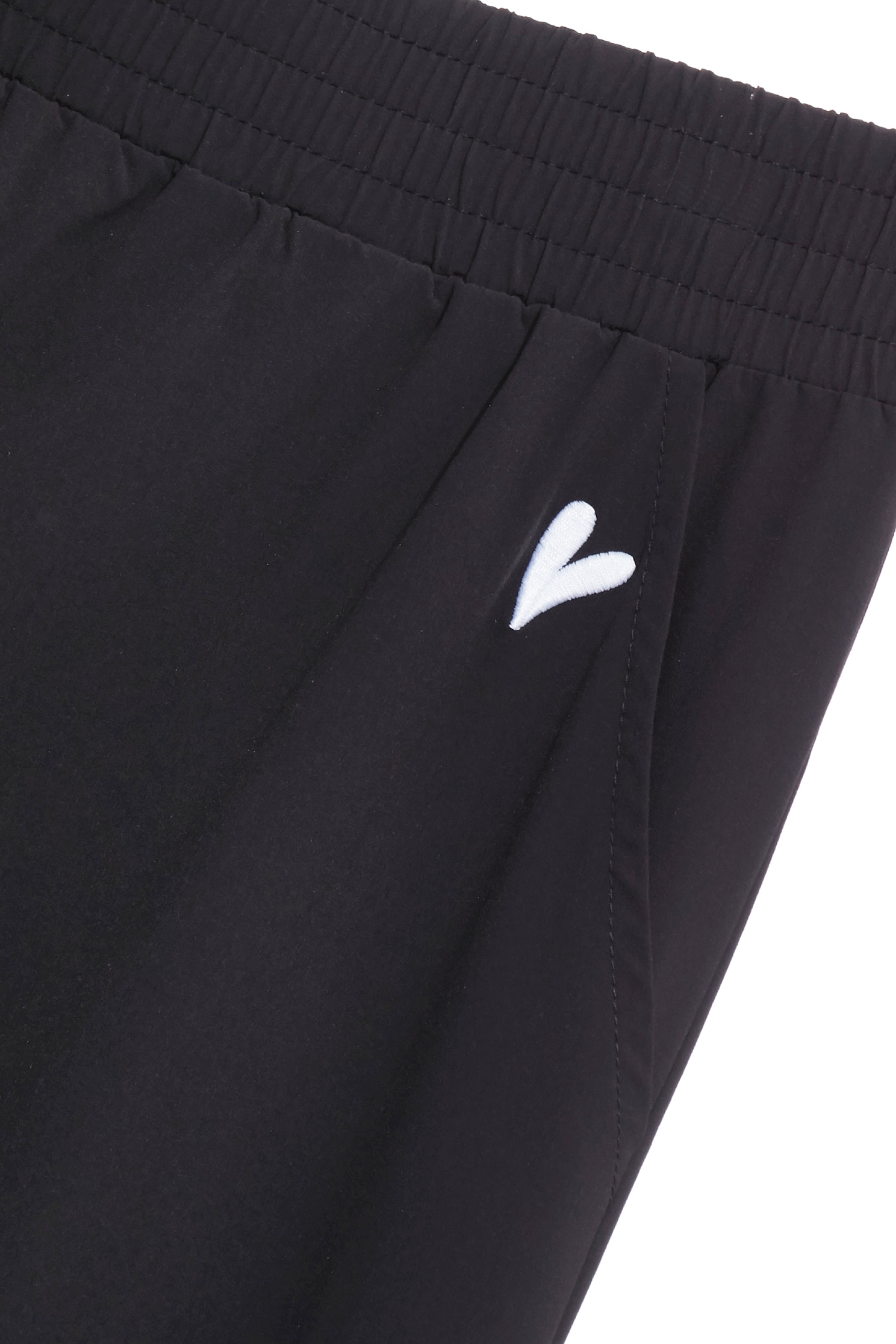 下擺配色線膠原蛋白寬腿褲下擺配色線膠原蛋白寬腿褲,刺繡,寬褲,春夏穿搭,褲子,黑色褲子