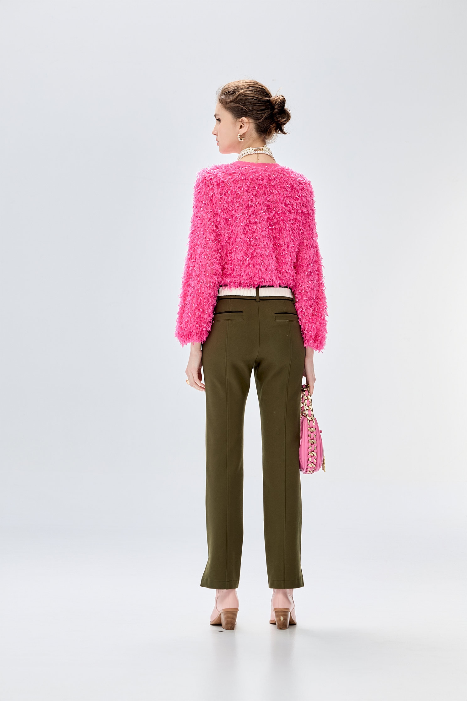 配色織帶修身直筒長褲配色織帶修身直筒長褲,喇叭褲,春夏穿搭,褲子,黑色褲子